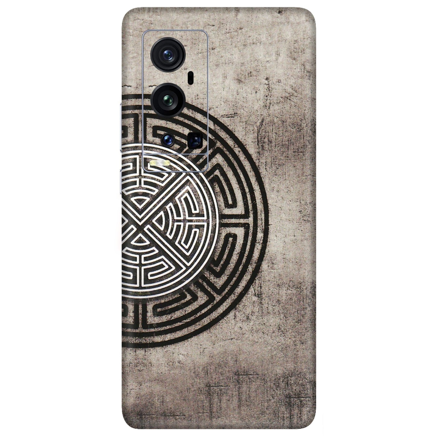 VIVO Z/V/X/T/U/S Series Phone Skins (All Models) - Mysterious Circular Design - 3D Embossed Finish (L-63) Vivo X60 Pro Plus