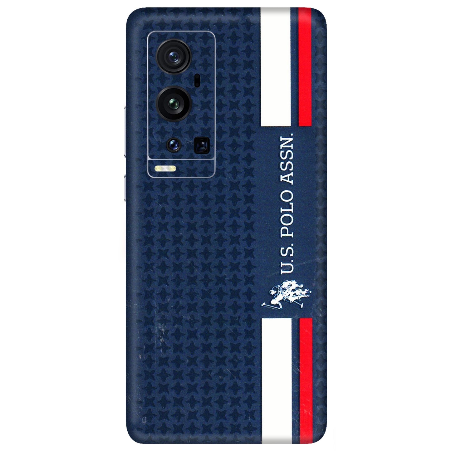 VIVO Z/V/X/T/U/S Series Phone Skins (All Models) - US POLO Designer Brand - 3D Embossed Finish (L-65) Vivo X60 Pro Plus