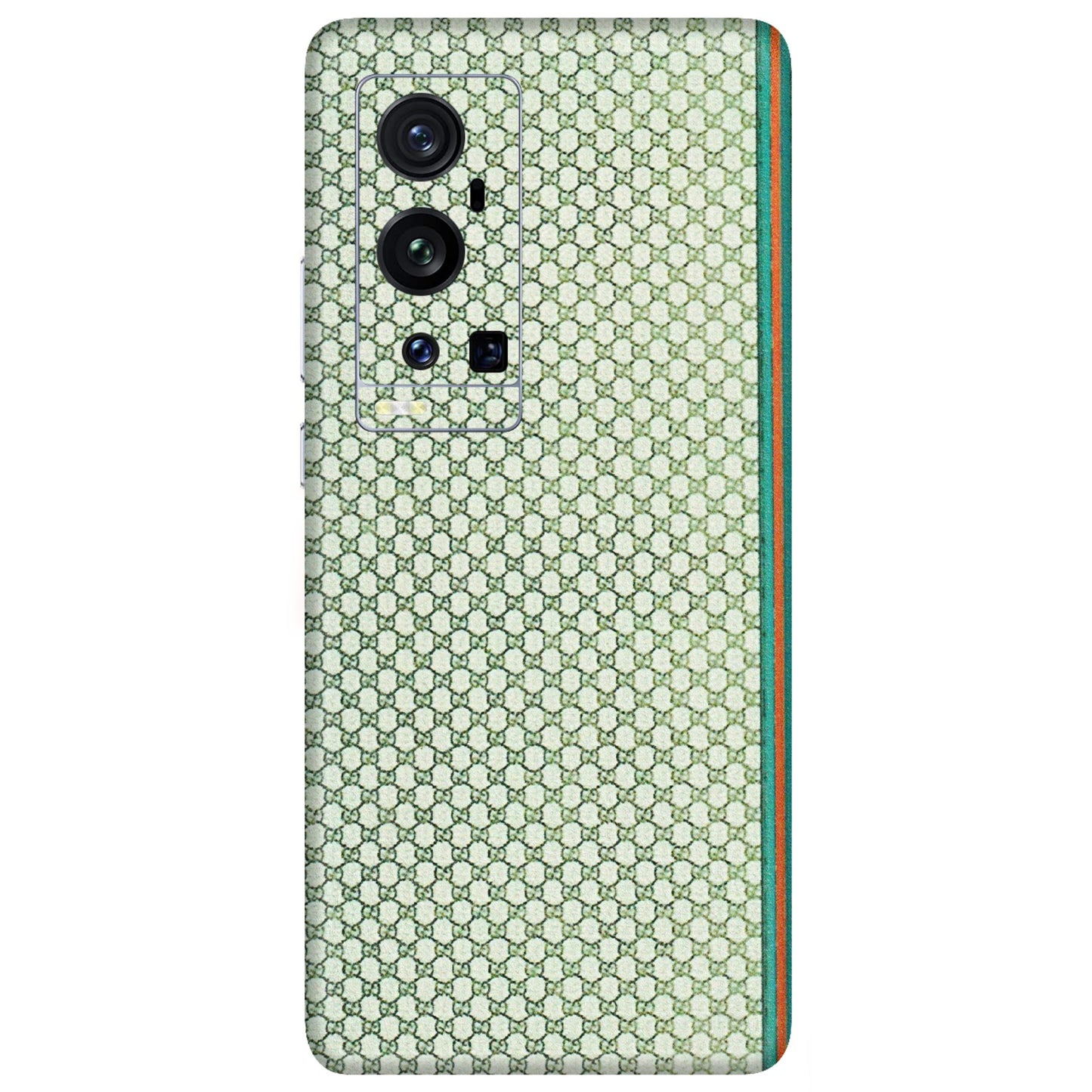 VIVO Z/V/X/T/U/S Series Phone Skins (All Models) - Gucci Fabric Pattern - 3D Embossed Finish (L-73) Vivo X60 Pro Plus