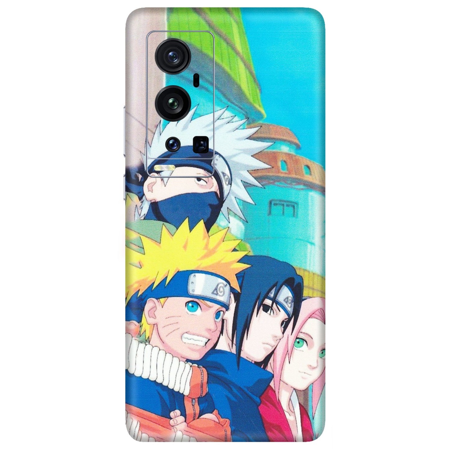 VIVO Z/V/X/T/U/S Series Phone Skins (All Models) - Team Minato And Kakashi - Matte Finish (M-101) Vivo X60 Pro Plus