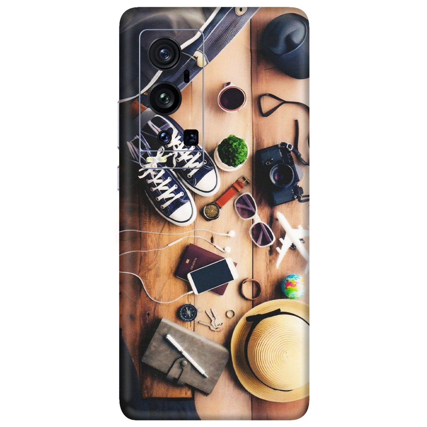 VIVO Z/V/X/T/U/S Series Phone Skins (All Models) - Travel Wanderlust - Matte Finish (M-133) Vivo X60 Pro Plus