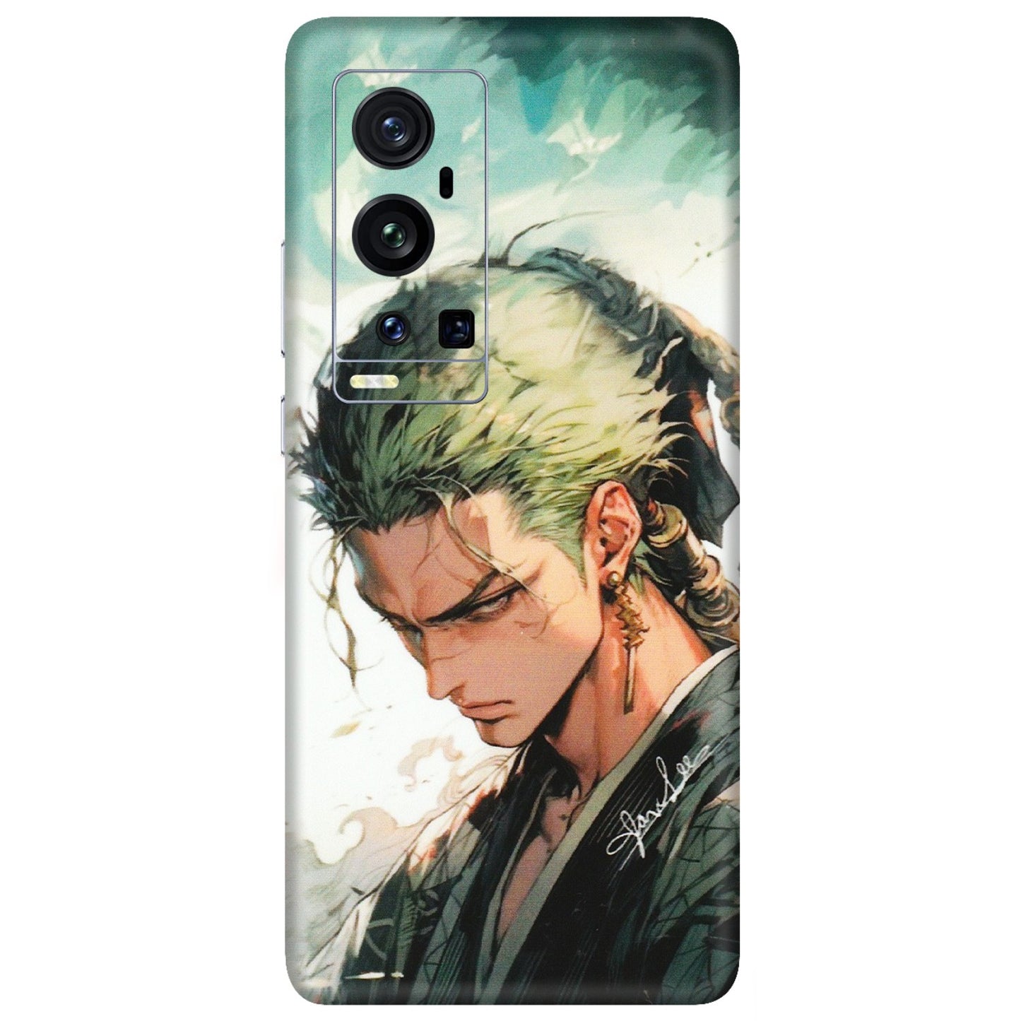 VIVO Z/V/X/T/U/S Series Phone Skins (All Models) - New Roronoa Zoro One Picece Anime - Matte Finish (M-140) Vivo X60 Pro Plus
