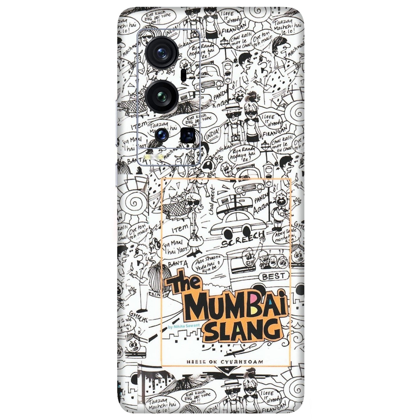 VIVO Z/V/X/T/U/S Series Phone Skins (All Models) - The Mumbai Slang - Matte Finish (M-142) Vivo X60 Pro Plus