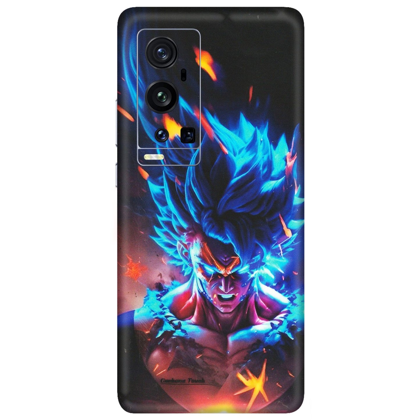 VIVO Z/V/X/T/U/S Series Phone Skins (All Models) - Angry Goku Dragon Ball Anime - Matte Finish (M-150) Vivo X60 Pro Plus