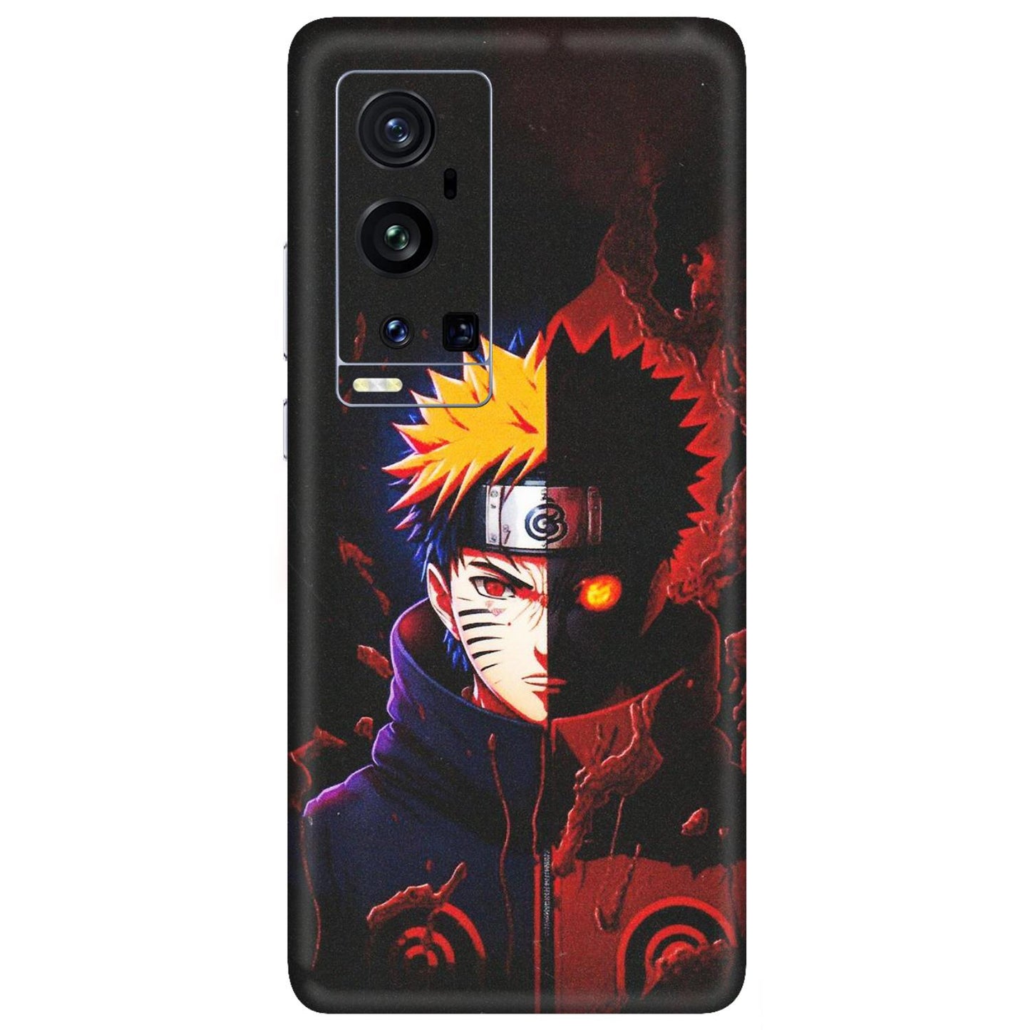 VIVO Z/V/X/T/U/S Series Phone Skins (All Models) - Naruto X Evil - Matte Finish (M-70) Vivo X60 Pro Plus