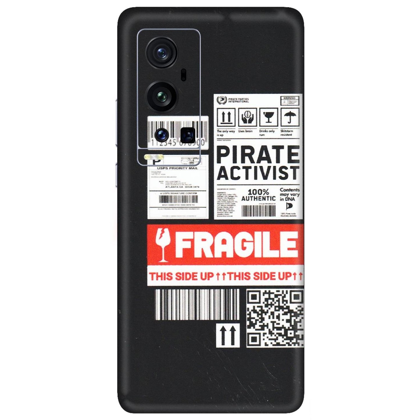 VIVO Z/V/X/T/U/S Series Phone Skins (All Models) - Handle With Care - Matte Finish (M-99) Vivo X60 Pro Plus