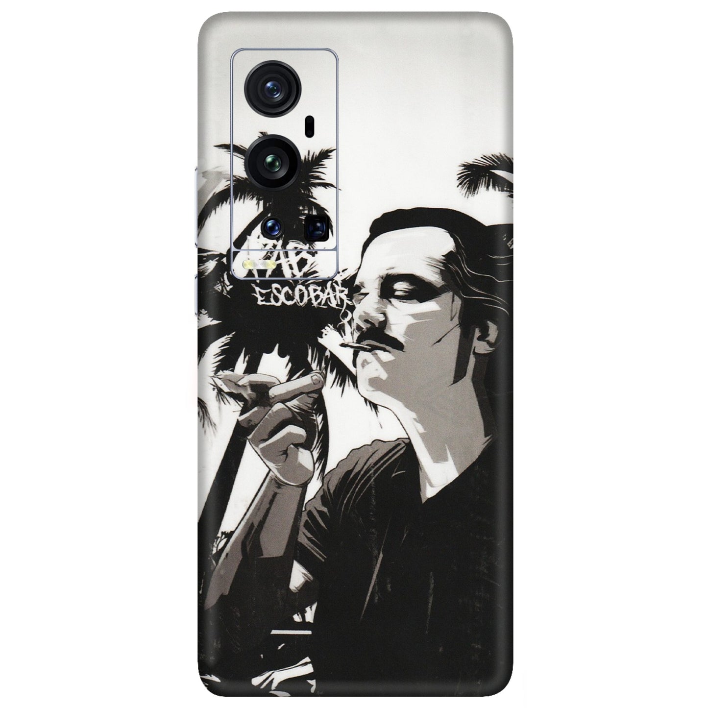 VIVO Z/V/X/T/U/S Series Phone Skins (All Models) - Pab Escobar - Transparent Finish (T-05) Vivo X60 Pro Plus