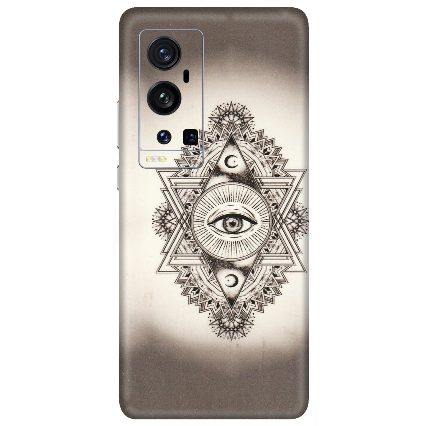 VIVO Z/V/X/T/U/S Series Phone Skins (All Models) - Illuminati Great Eye - Transparent Finish (T-14) Vivo X60 Pro Plus