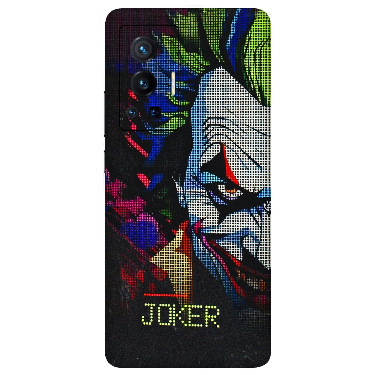 VIVO Z/V/X/T/U/S Series Phone Skins (All Models) - Joker Dot Matrix - 3D Embossed Finish (L-08) Vivo X70 Pro (5G)