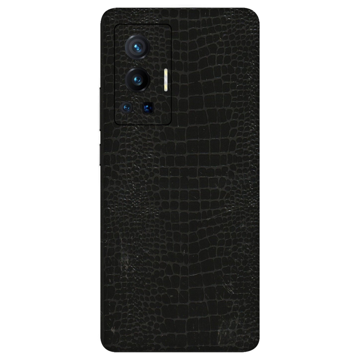 VIVO Z/V/X/T/U/S Series Phone Skins (All Models) - Snake Leather Black - 3D Embossed Finish (L-107) Vivo X70 Pro (5G)