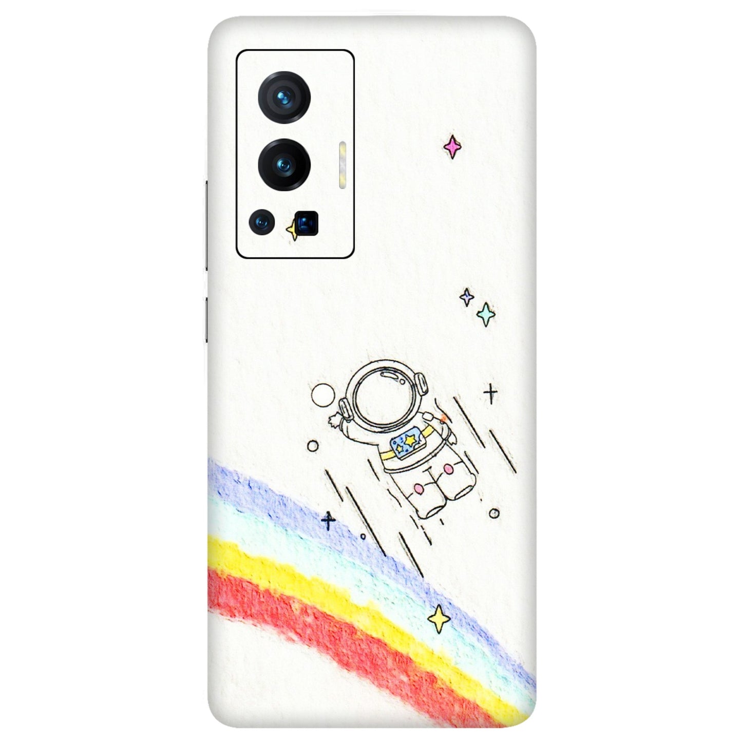 VIVO Z/V/X/T/U/S Series Phone Skins (All Models) - Milkyway Astronaut - 3D Embossed Finish (L-110) Vivo X70 Pro (5G)