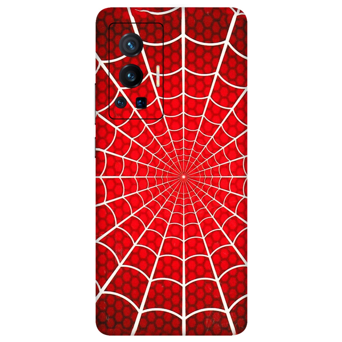 VIVO Z/V/X/T/U/S Series Phone Skins (All Models) - Classic Spidey Web - 3D Embossed Finish (L-115) Vivo X70 Pro (5G)