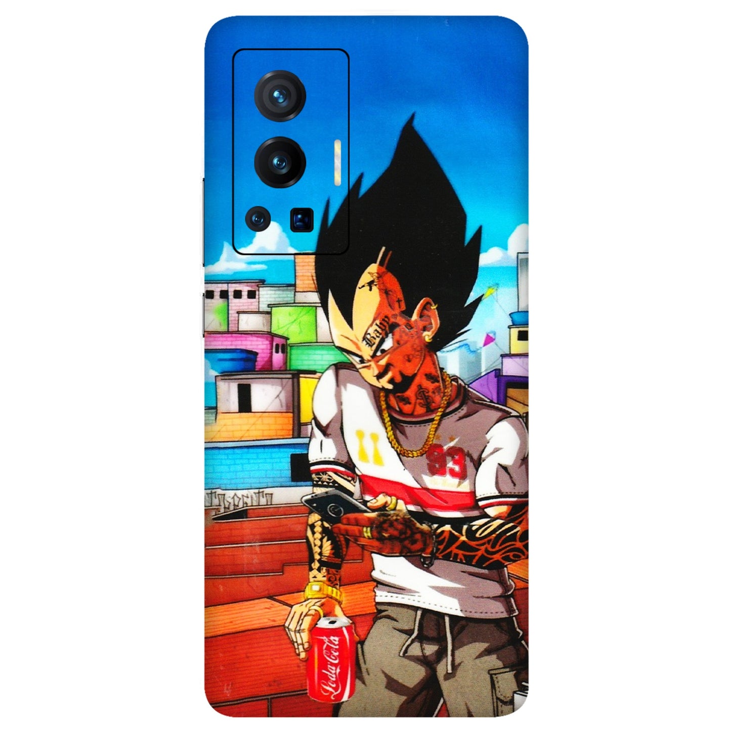 VIVO Z/V/X/T/U/S Series Phone Skins (All Models) - Vegeta - 3D Embossed Finish (L-136) Vivo X70 Pro (5G)
