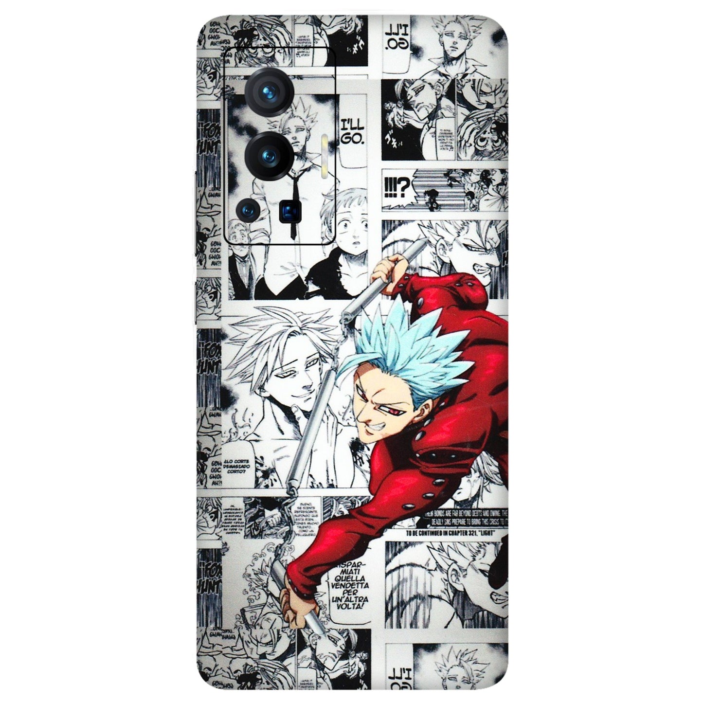 VIVO Z/V/X/T/U/S Series Phone Skins (All Models) - Anime Comic - 3D Embossed Finish (L-192) Vivo X70 Pro (5G)