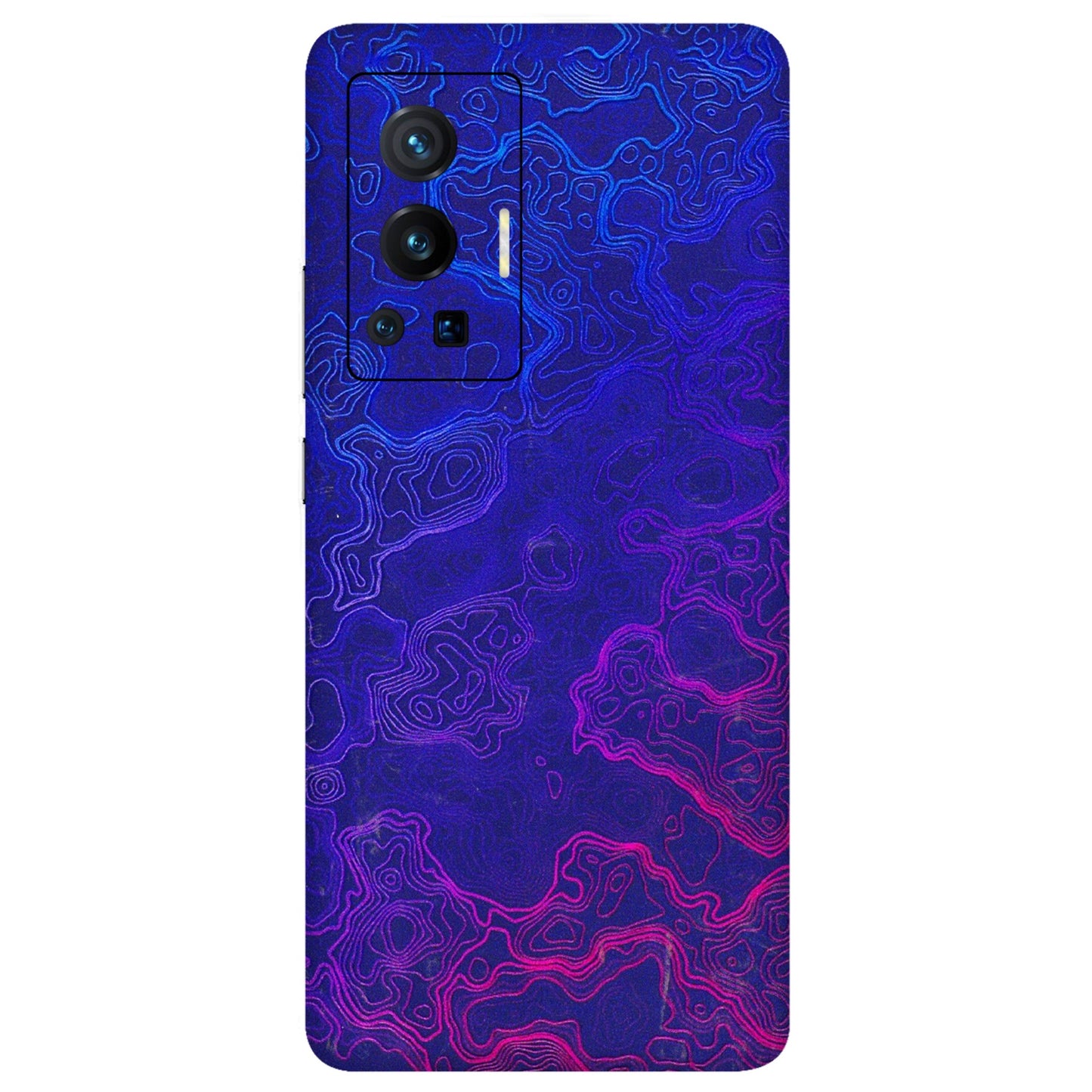 VIVO Z/V/X/T/U/S Series Phone Skins (All Models) - Purple Ripples Swirl - 3D Embossed Finish (L-314) Vivo X70 Pro (5G)