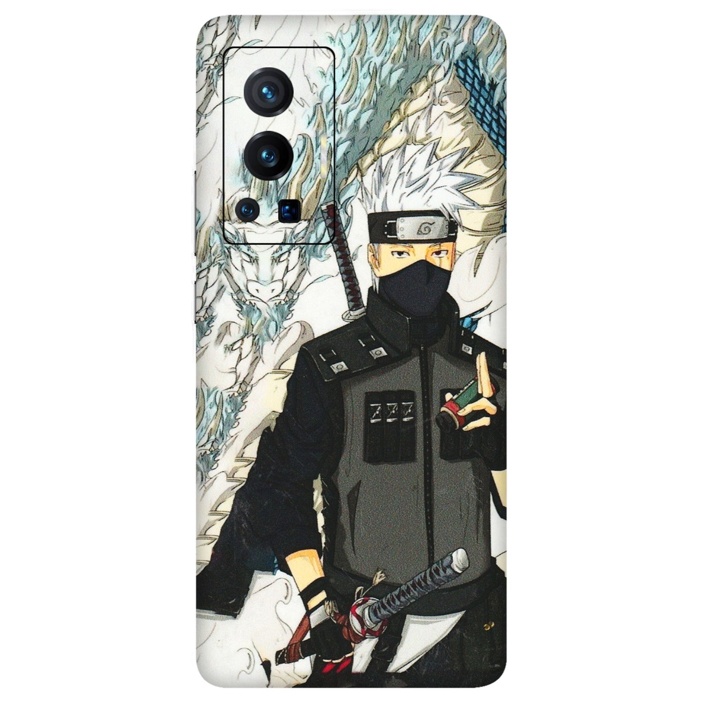 VIVO Z/V/X/T/U/S Series Phone Skins (All Models) - Kakashi Hatake Naruto Anime - 3D Embossed Finish (L-46) Vivo X70 Pro (5G)