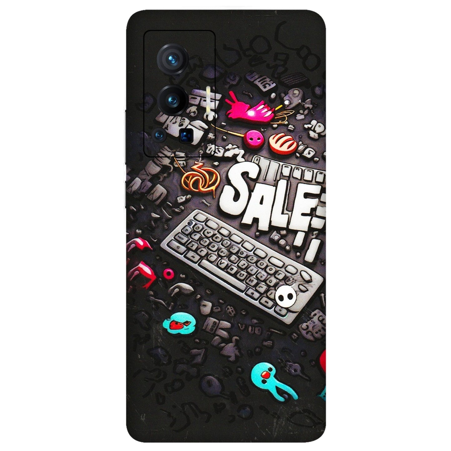 VIVO Z/V/X/T/U/S Series Phone Skins (All Models) - Gadgets Sale - 3D Embossed Finish (L-50) Vivo X70 Pro (5G)