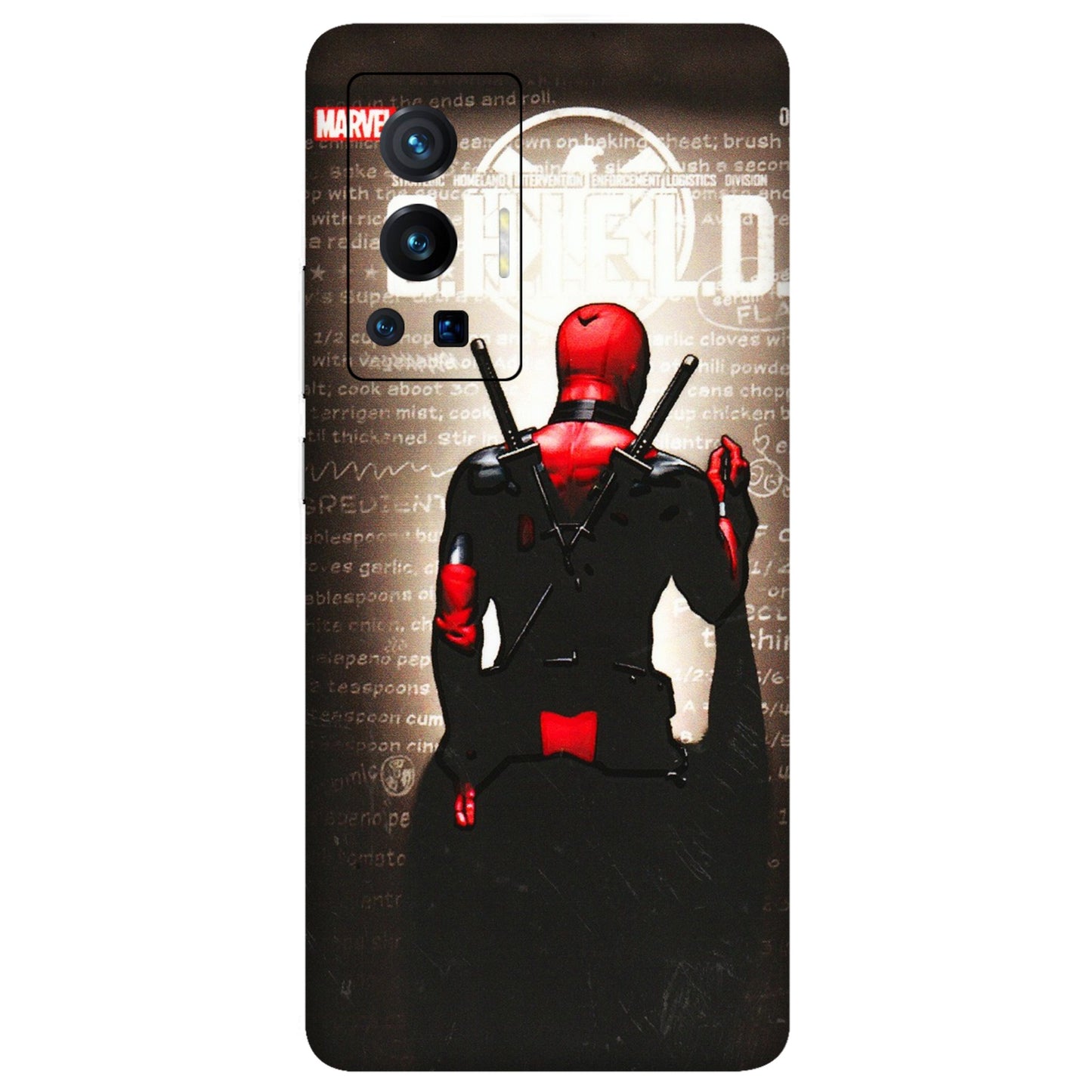 VIVO Z/V/X/T/U/S Series Phone Skins (All Models) - Deadpool - 3D Embossed Finish (L-56) Vivo X70 Pro (5G)