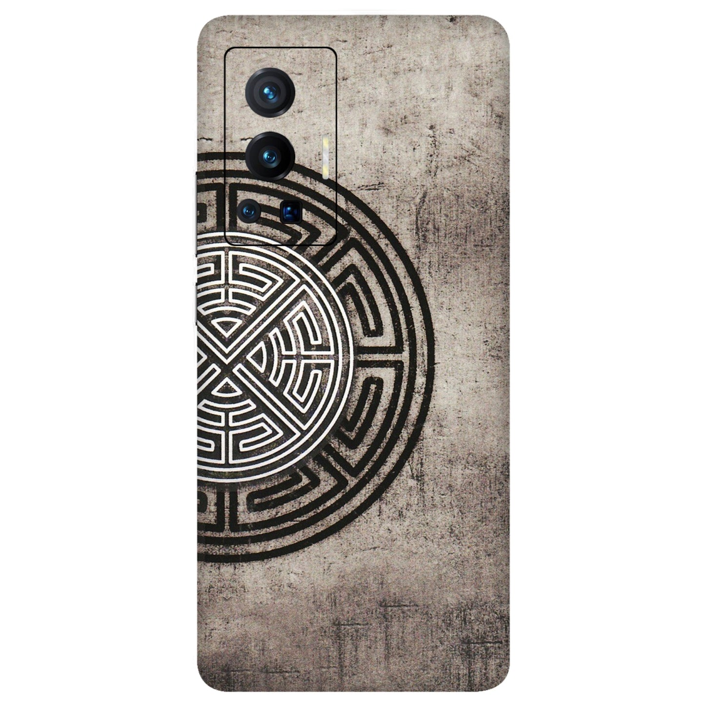 VIVO Z/V/X/T/U/S Series Phone Skins (All Models) - Mysterious Circular Design - 3D Embossed Finish (L-63) Vivo X70 Pro (5G)