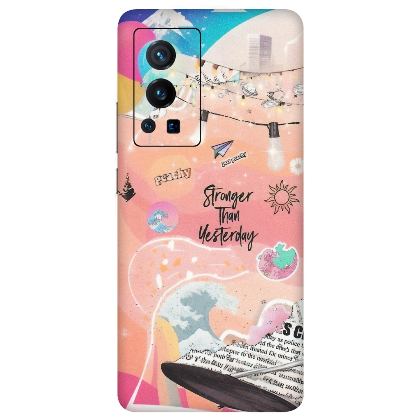 VIVO Z/V/X/T/U/S Series Phone Skins (All Models) - Stronger Then Yesterday - Matte Finish (M-128) Vivo X70 Pro (5G)