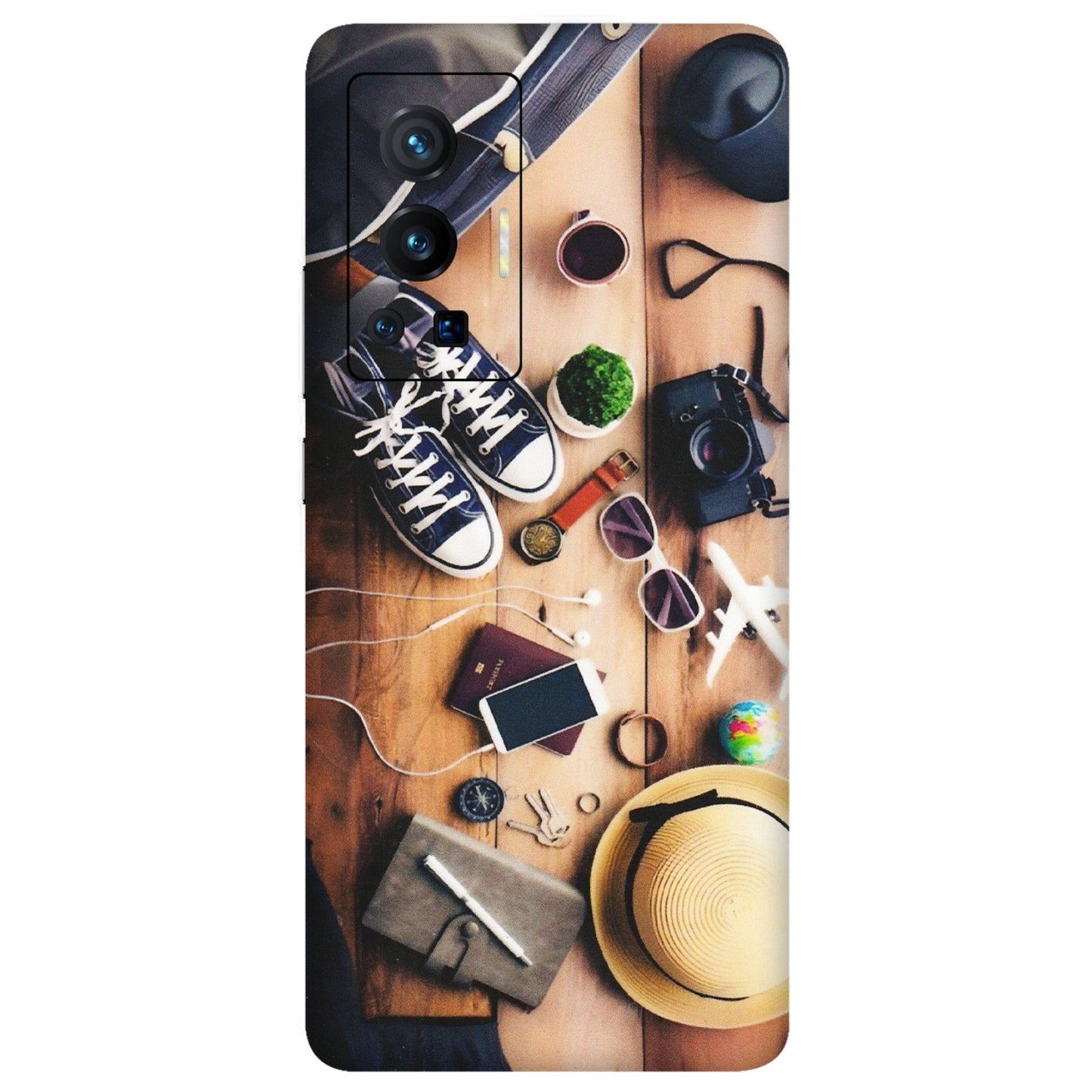 VIVO Z/V/X/T/U/S Series Phone Skins (All Models) - Travel Wanderlust - Matte Finish (M-133) Vivo X70 Pro (5G)