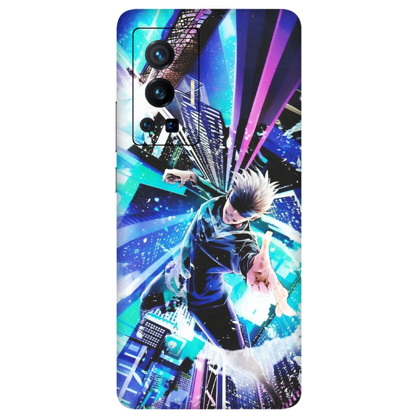 VIVO Z/V/X/T/U/S Series Phone Skins (All Models) - Manga Action Jujustu Kaisen Anime - Matte Finish (M-155) Vivo X70 Pro (5G)