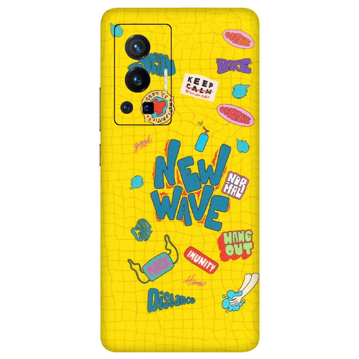 VIVO Z/V/X/T/U/S Series Phone Skins (All Models) - New Wave Life - Matte Finish (M-17) Vivo X70 Pro (5G)
