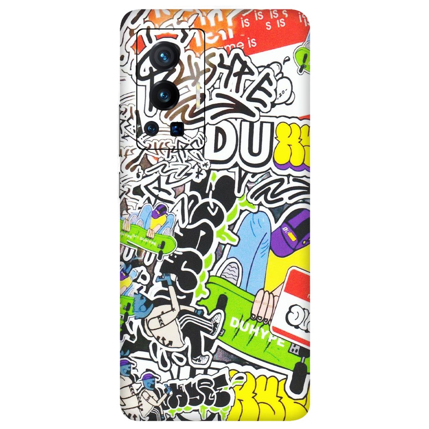 VIVO Z/V/X/T/U/S Series Phone Skins (All Models) - Dope Graffiti - Matte Finish (M-61) Vivo X70 Pro (5G)