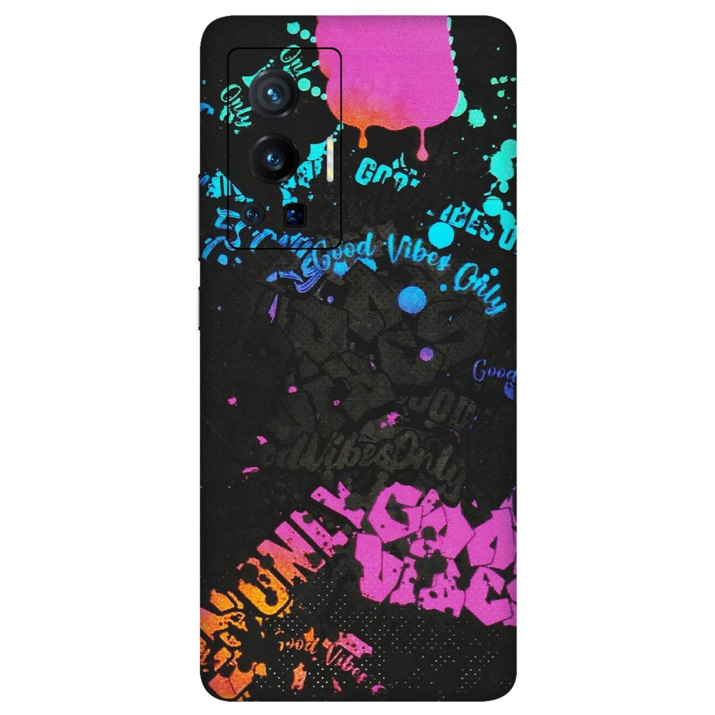VIVO Z/V/X/T/U/S Series Phone Skins (All Models) - Majestic Black Vibes - Matte Finish (M-62) Vivo X70 Pro (5G)