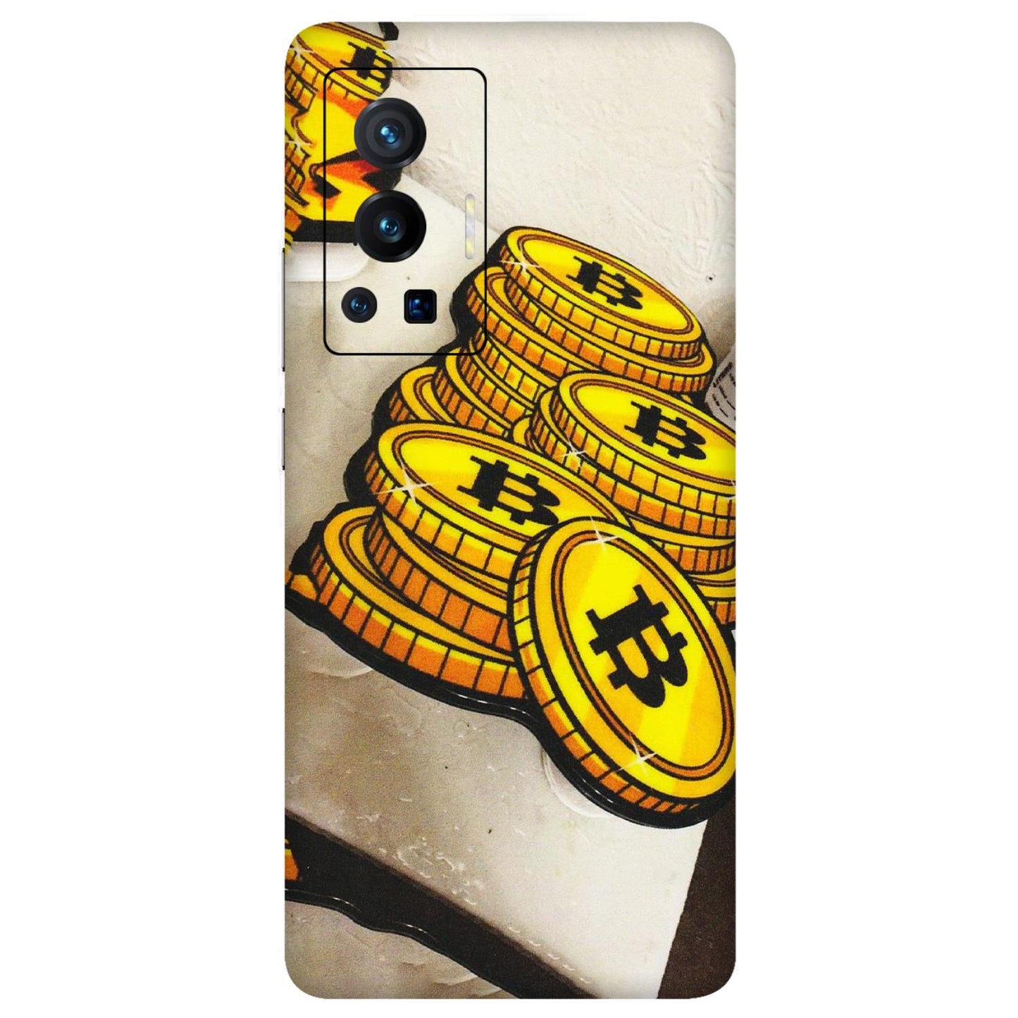 VIVO Z/V/X/T/U/S Series Phone Skins (All Models) - Billionaire Bitcoin Collection - Matte Finish (M-92) Vivo X70 Pro (5G)