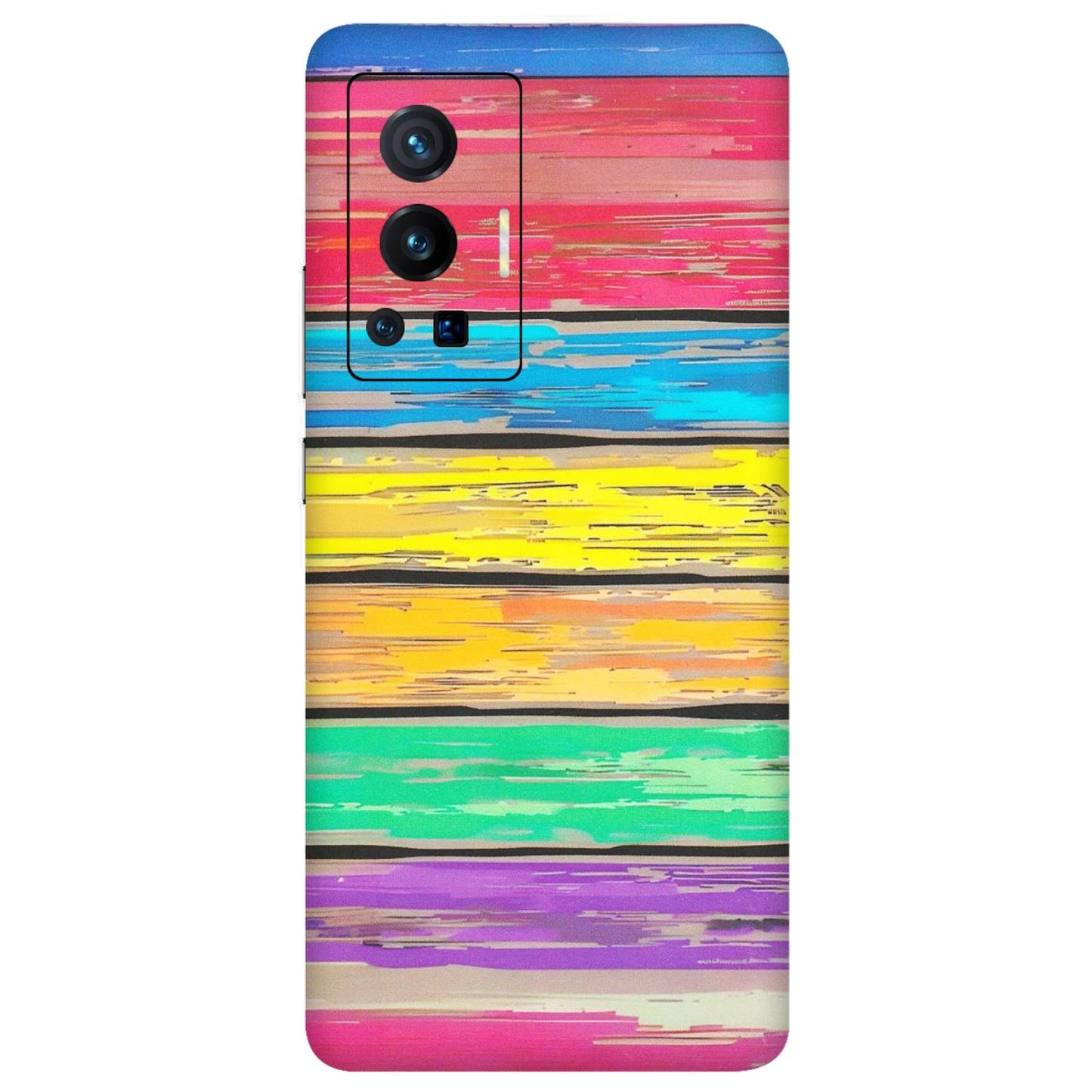 VIVO Z/V/X/T/U/S Series Phone Skins (All Models) - Multi Colour Wooden Wall - Matte Finish (M-96) Vivo X70 Pro (5G)