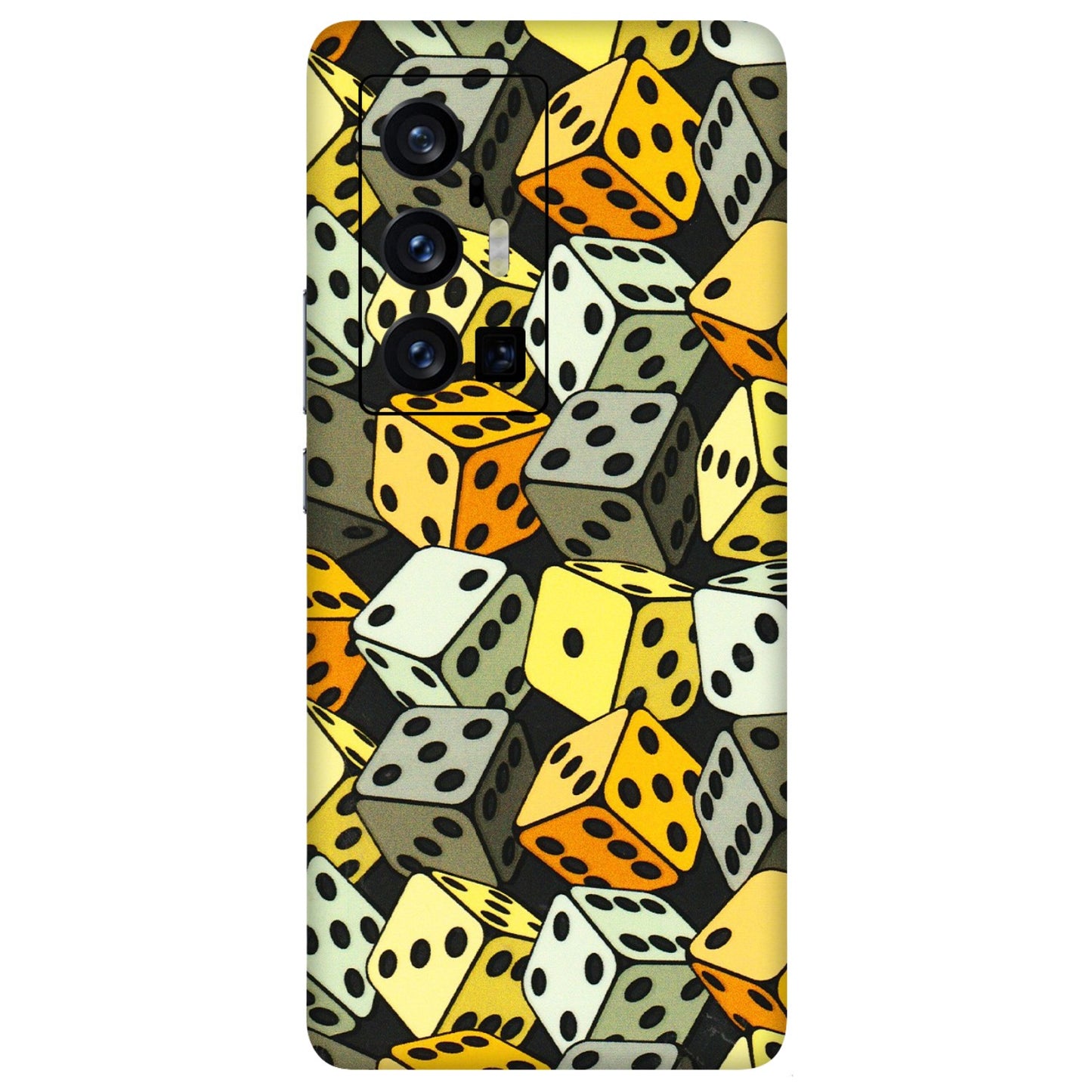VIVO Z/V/X/T/U/S Series Phone Skins (All Models) - Dices Of Life - 3D Embossed Finish (L-04) Vivo X70 Pro Plus (5G)