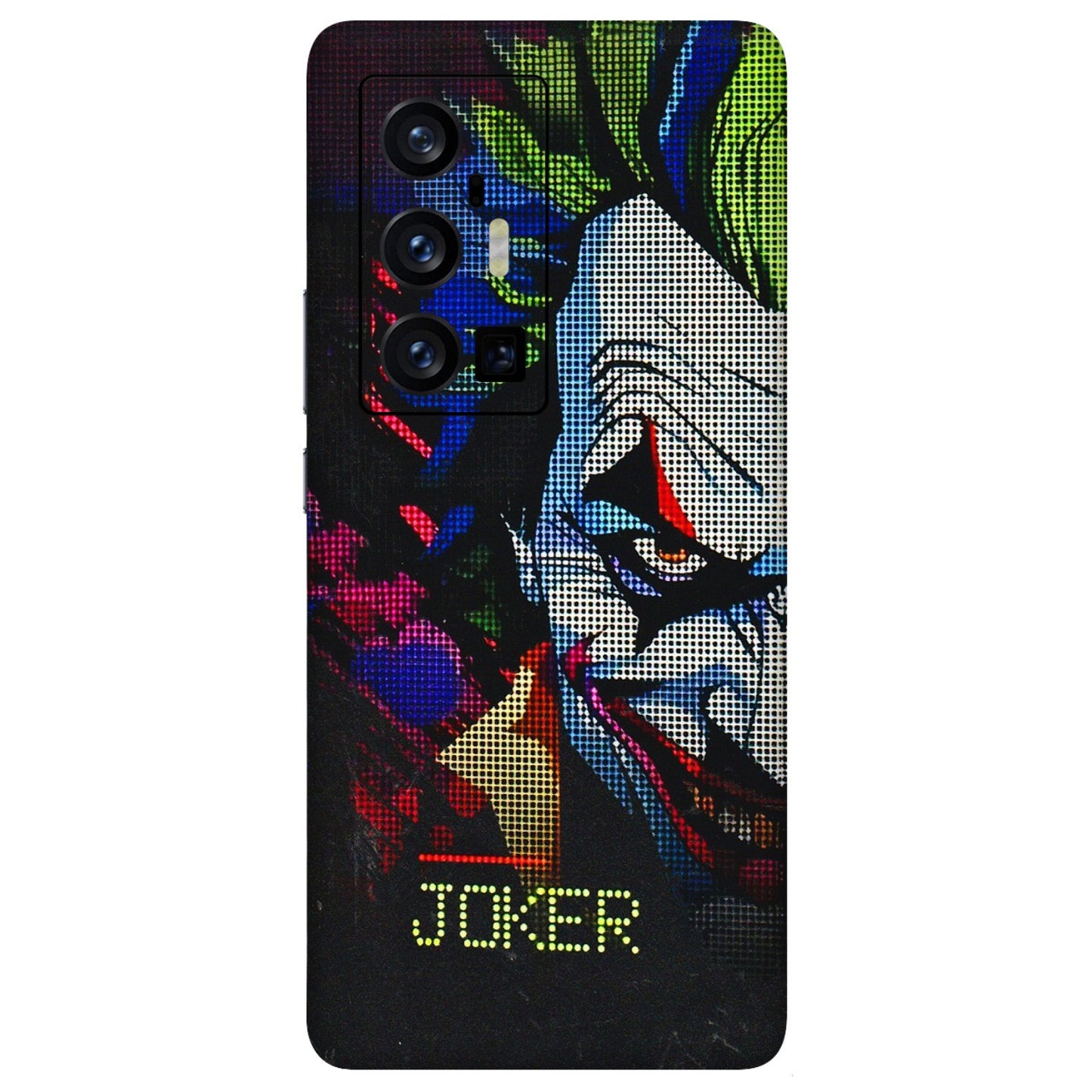 VIVO Z/V/X/T/U/S Series Phone Skins (All Models) - Joker Dot Matrix - 3D Embossed Finish (L-08) Vivo X70 Pro Plus (5G)