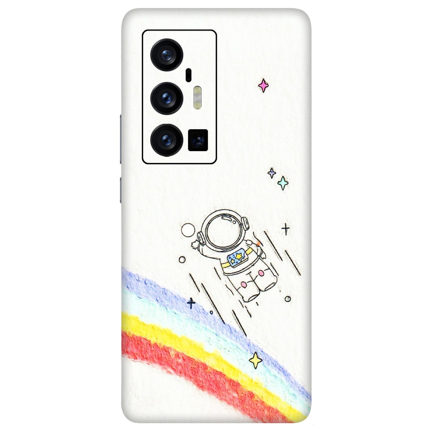 VIVO Z/V/X/T/U/S Series Phone Skins (All Models) - Milkyway Astronaut - 3D Embossed Finish (L-110) Vivo X70 Pro Plus (5G)