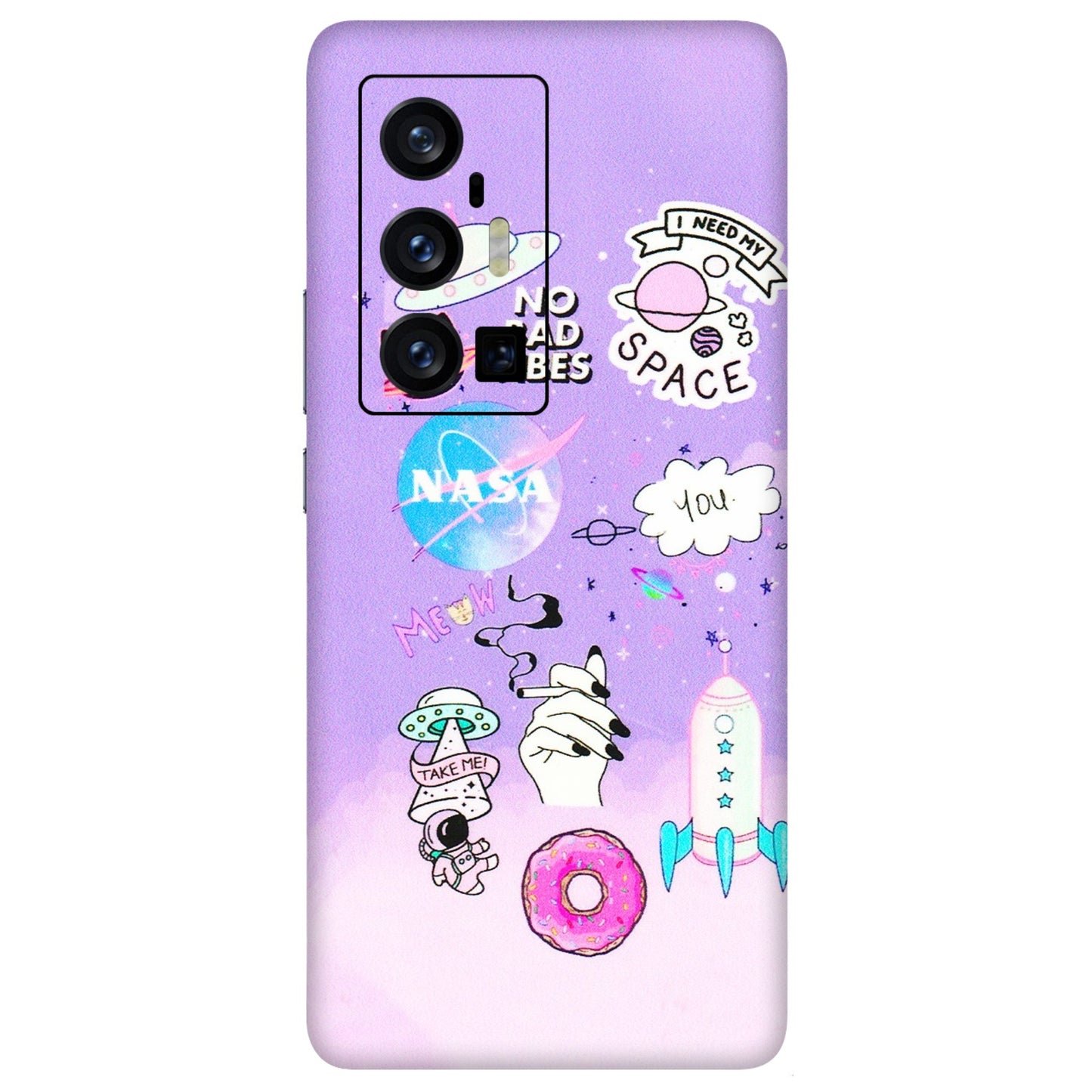 VIVO Z/V/X/T/U/S Series Phone Skins (All Models) - I Need My Nasa Skin - 3D Embossed Finish (L-149) Vivo X70 Pro Plus (5G)