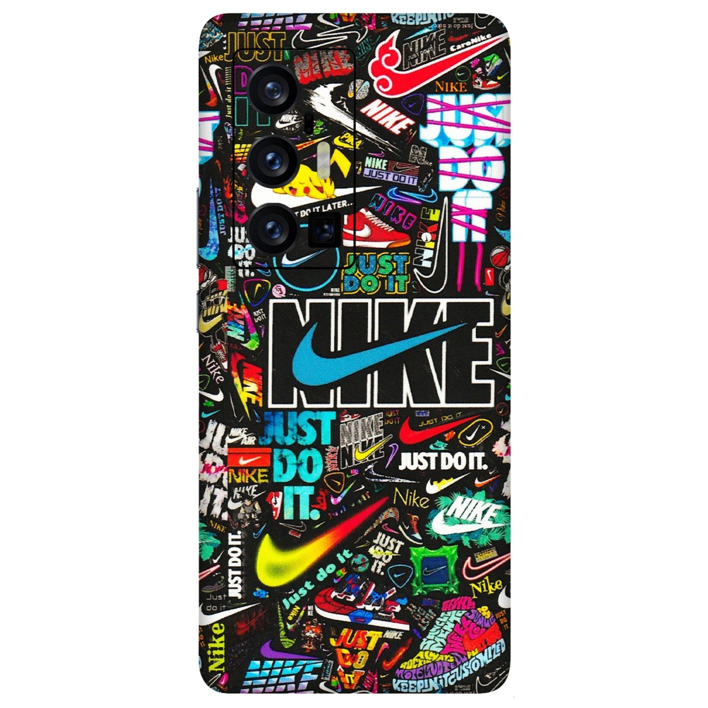 VIVO Z/V/X/T/U/S Series Phone Skins (All Models) - Just Do It Doodles - 3D Embossed Finish (L-166) Vivo X70 Pro Plus (5G)