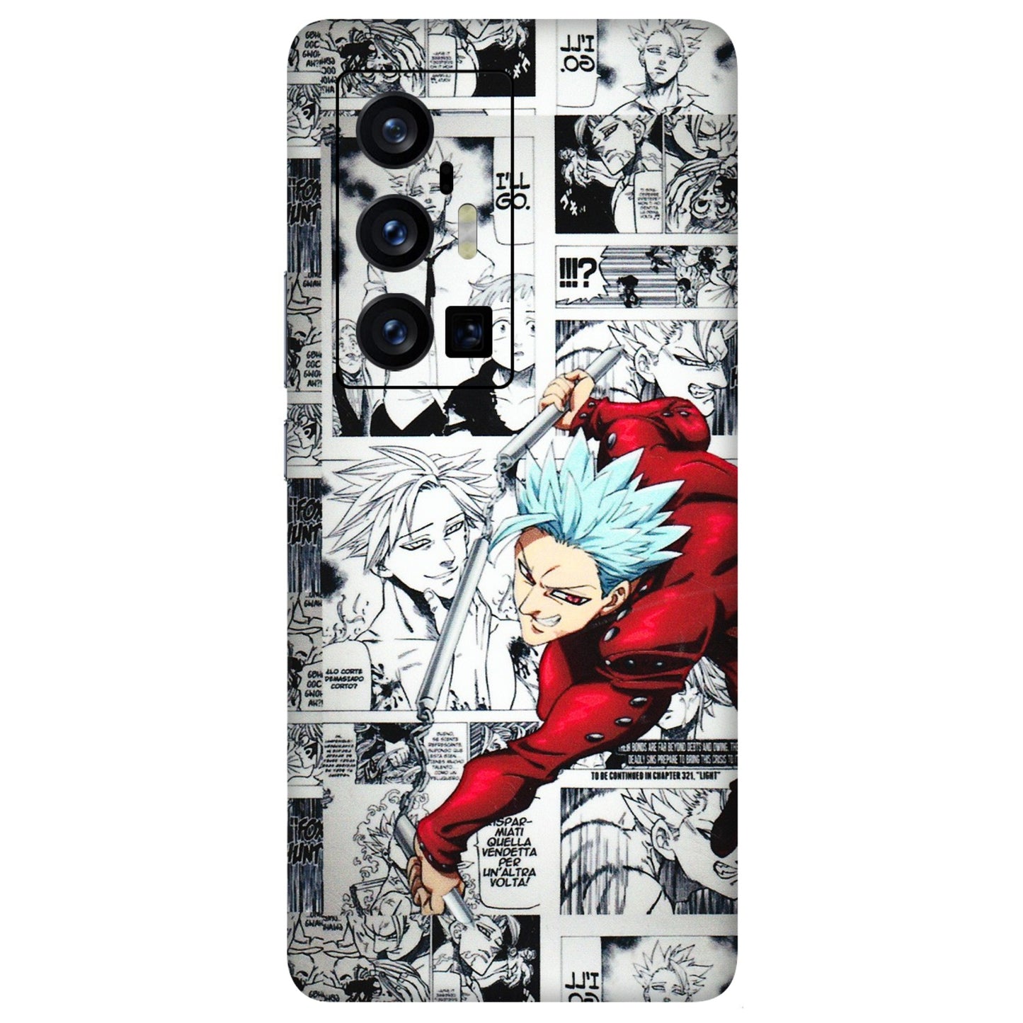 VIVO Z/V/X/T/U/S Series Phone Skins (All Models) - Anime Comic - 3D Embossed Finish (L-192) Vivo X70 Pro Plus (5G)