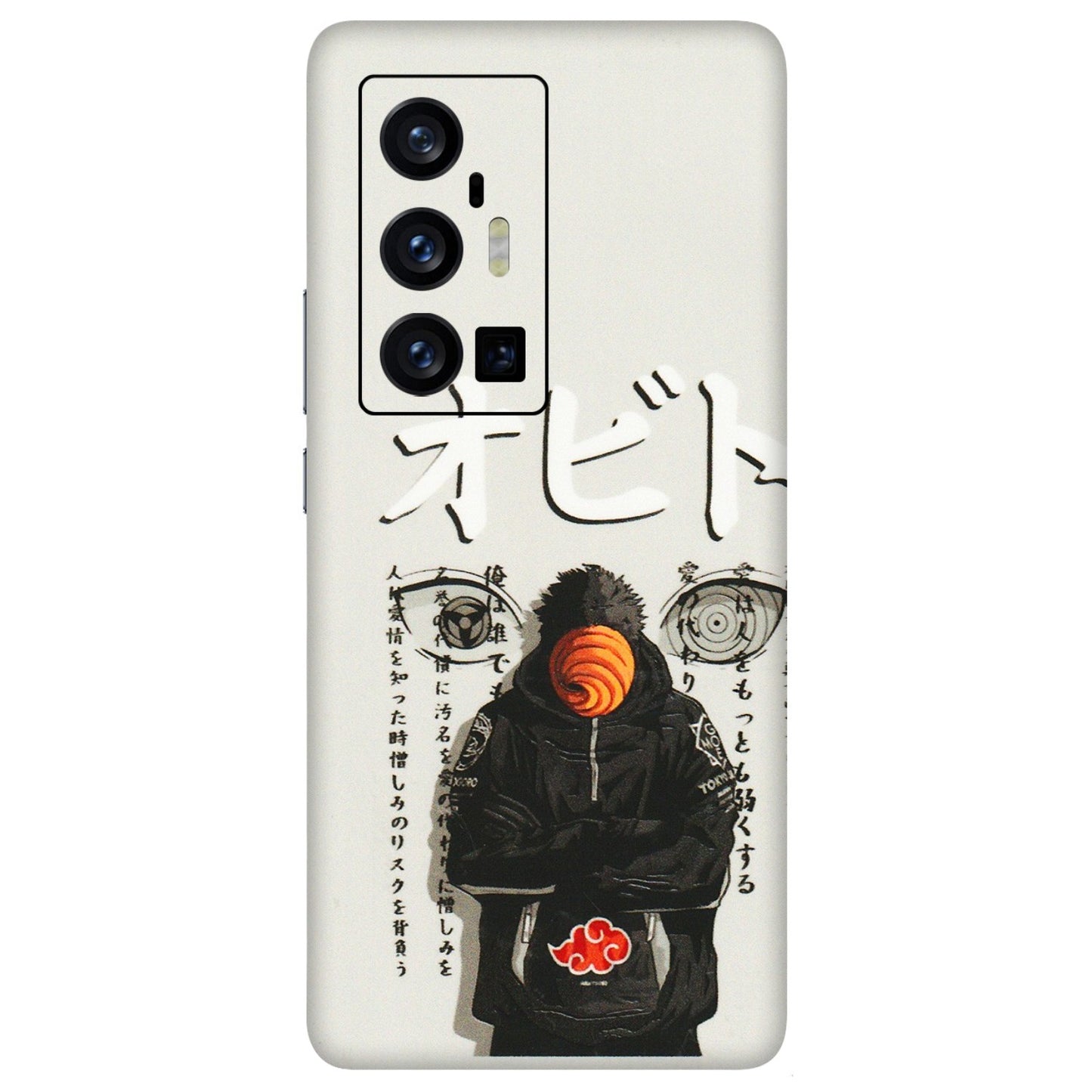 VIVO Z/V/X/T/U/S Series Phone Skins (All Models) - Obito Anime Eye - 3D Embossed Finish (L-19) Vivo X70 Pro Plus (5G)