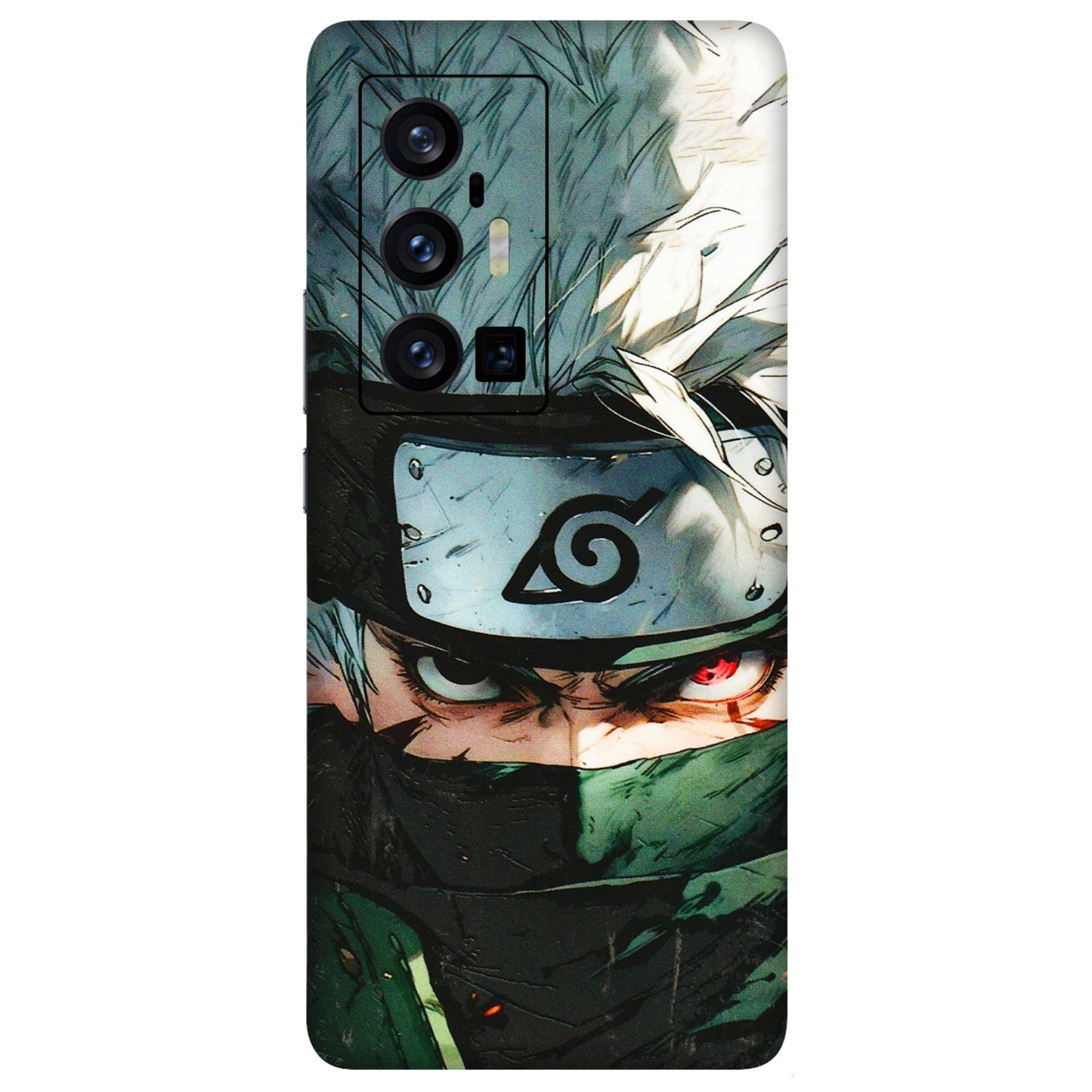 VIVO Z/V/X/T/U/S Series Phone Skins (All Models) - Kakashi Red Eye Focus - 3D Embossed Finish (L-227) Vivo X70 Pro Plus (5G)