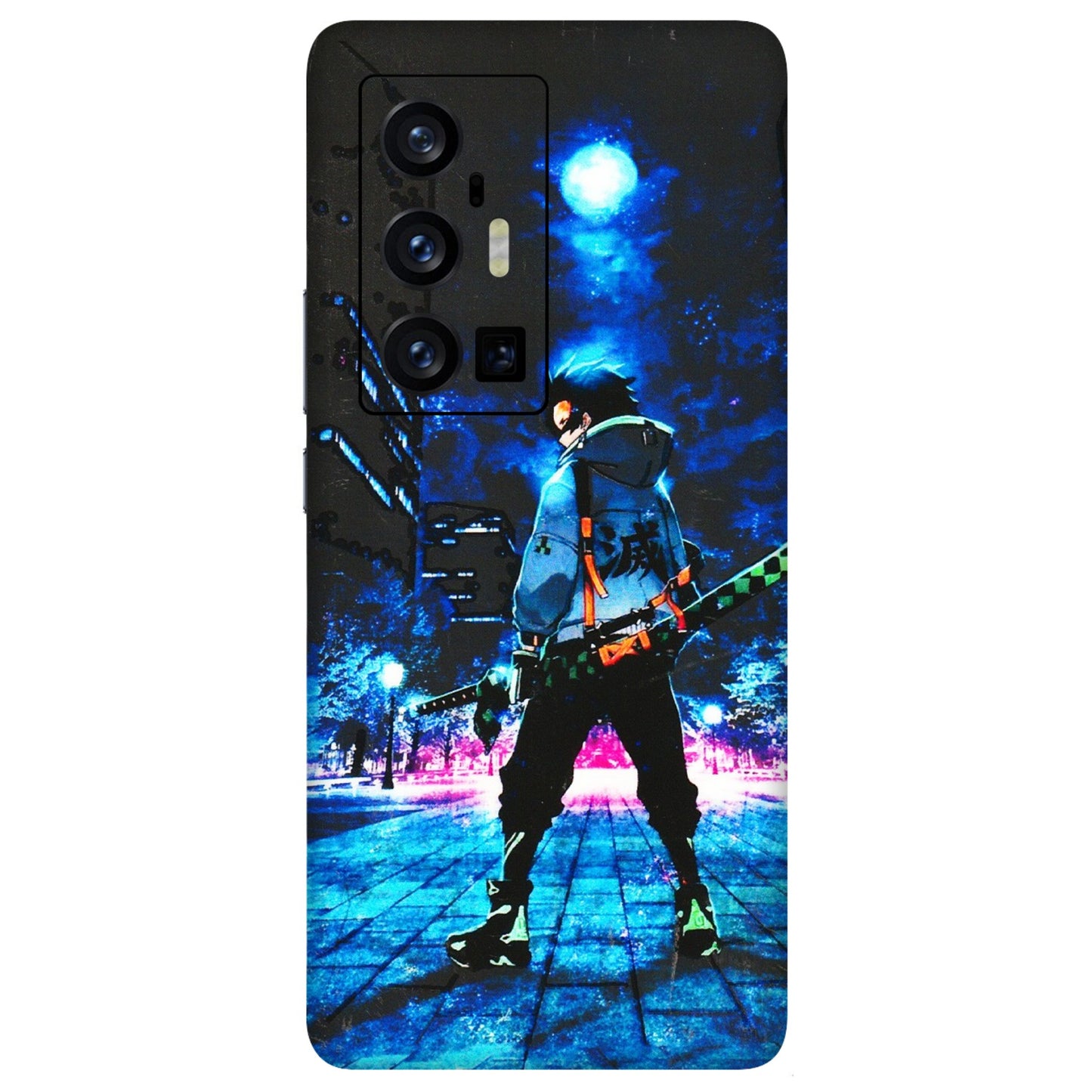VIVO Z/V/X/T/U/S Series Phone Skins (All Models) - Demon Slayer Sword - 3D Embossed Finish (L-247) Vivo X70 Pro Plus (5G)