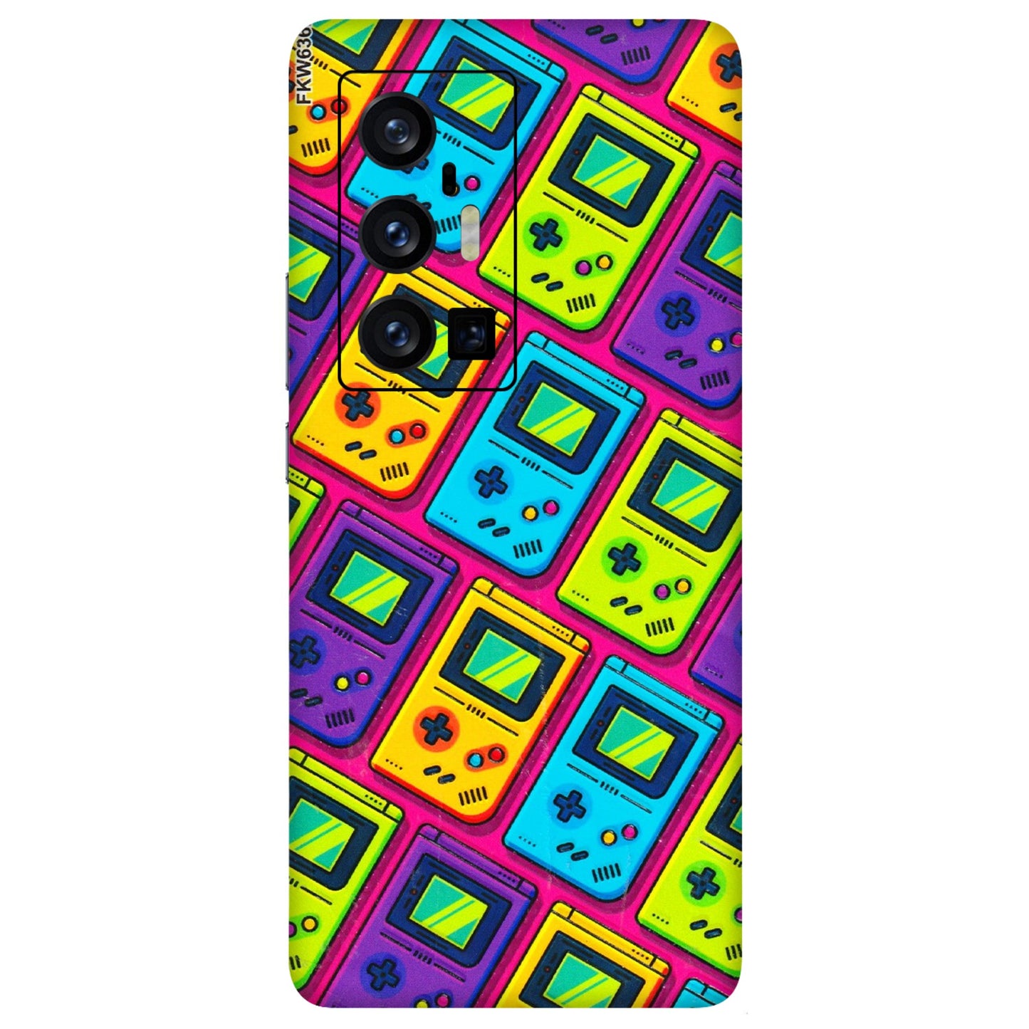 VIVO Z/V/X/T/U/S Series Phone Skins (All Models) - Gameboy Colourful - 3D Embossed Finish (L-266) Vivo X70 Pro Plus (5G)