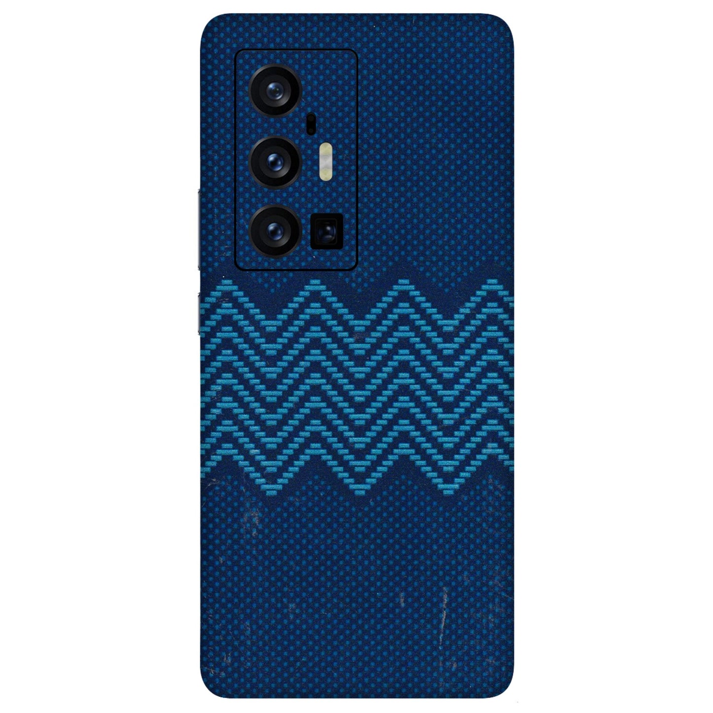 VIVO Z/V/X/T/U/S Series Phone Skins (All Models) - Blue Sober Waves - 3D Embossed Finish (L-306) Vivo X70 Pro Plus (5G)