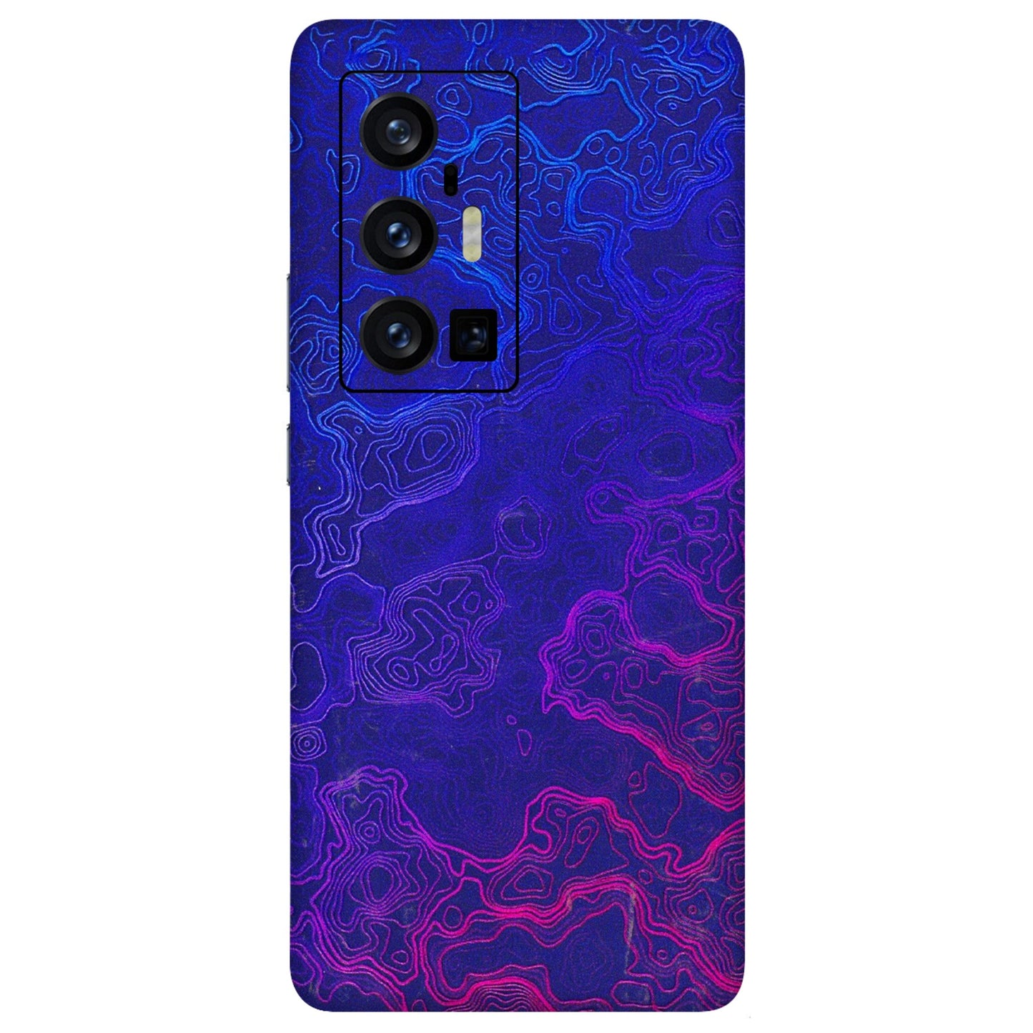 VIVO Z/V/X/T/U/S Series Phone Skins (All Models) - Purple Ripples Swirl - 3D Embossed Finish (L-314) Vivo X70 Pro Plus (5G)