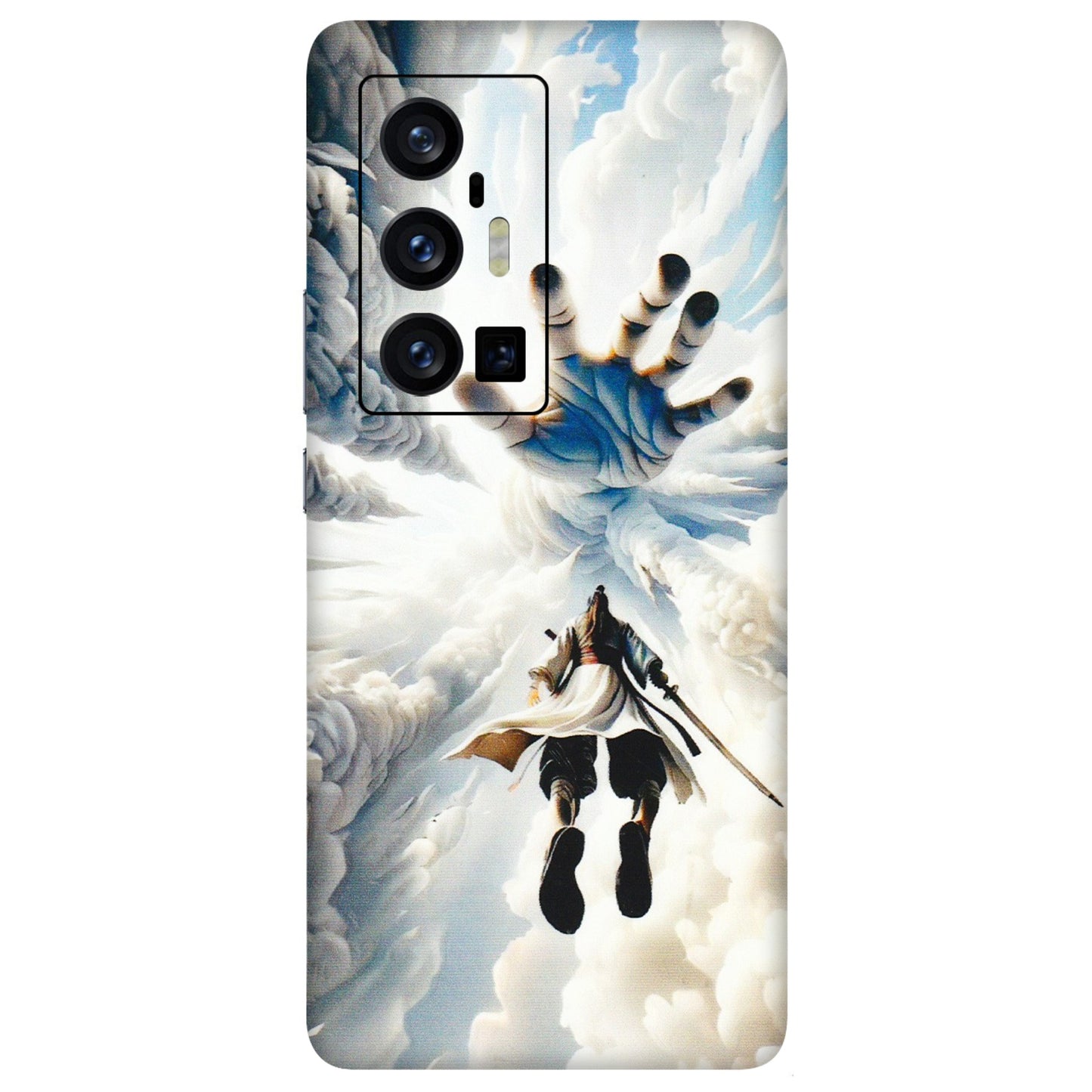 VIVO Z/V/X/T/U/S Series Phone Skins (All Models) - Big Hand With Monkey King - 3D Embossed Finish (L-323) Vivo X70 Pro Plus (5G)