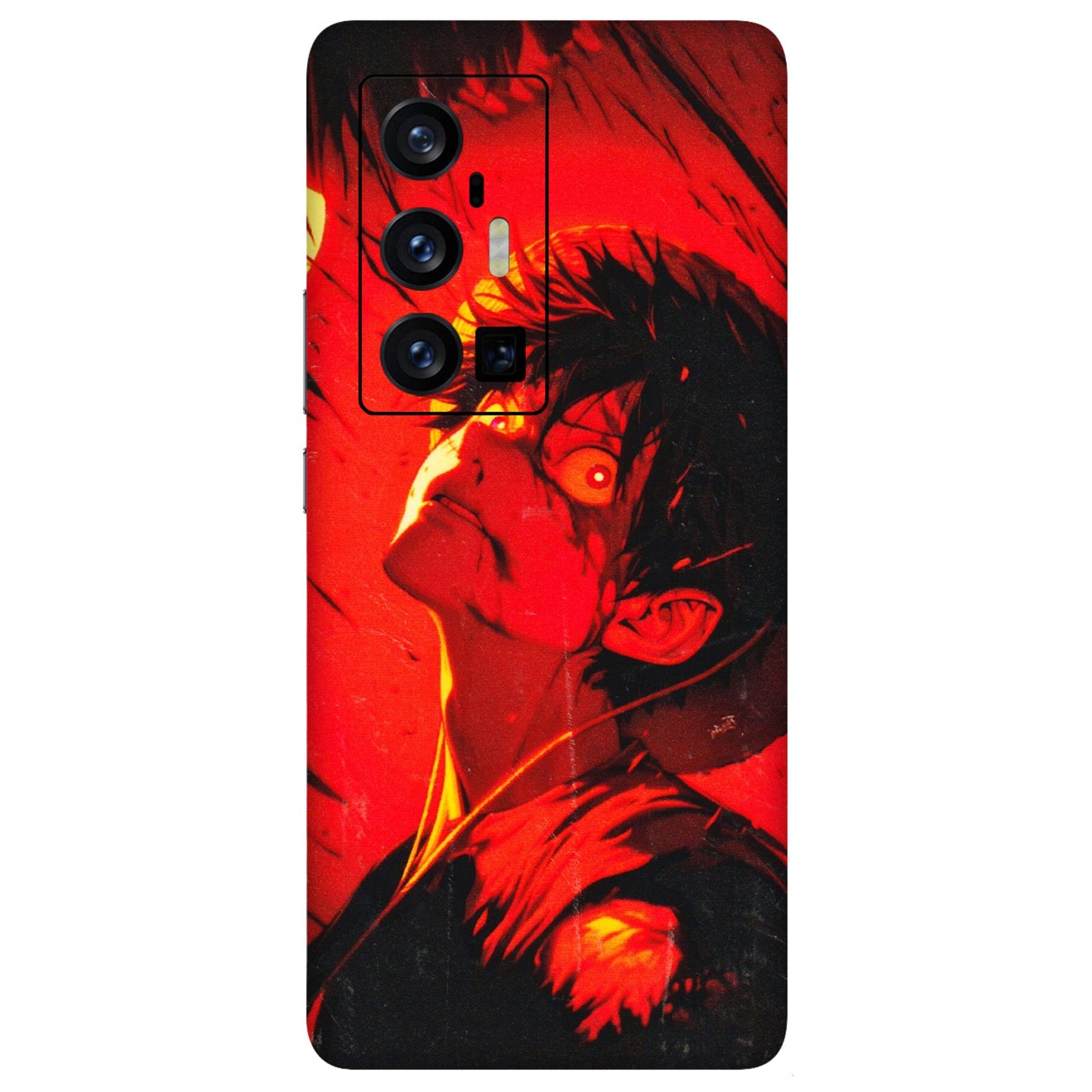 VIVO Z/V/X/T/U/S Series Phone Skins (All Models) - D.Luffy Power Up One Piece Anime - 3D Embossed Finish (L-326) Vivo X70 Pro Plus (5G)