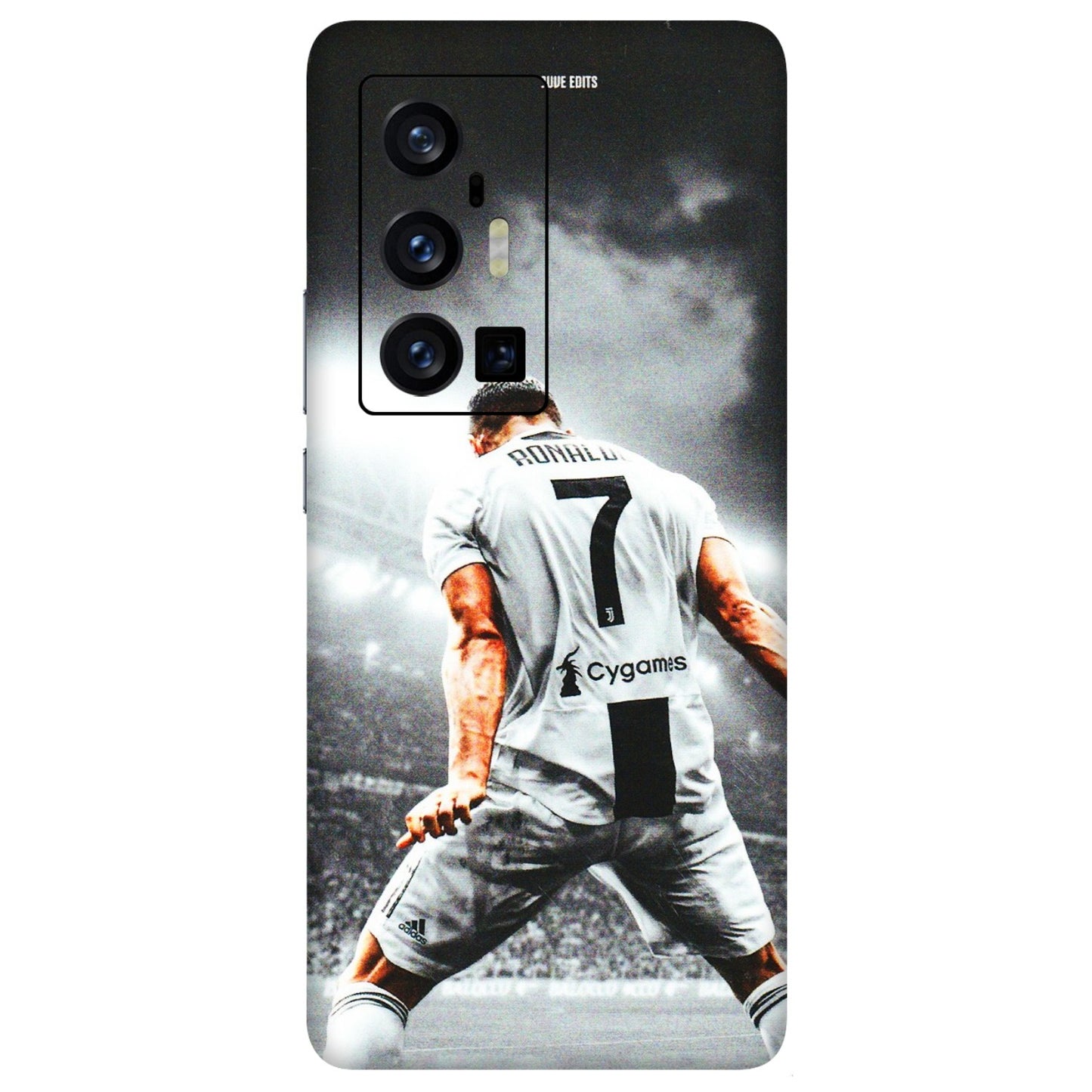 VIVO Z/V/X/T/U/S Series Phone Skins (All Models) - Ronaldo CR7 Crazy - 3D Embossed Finish (L-44) Vivo X70 Pro Plus (5G)