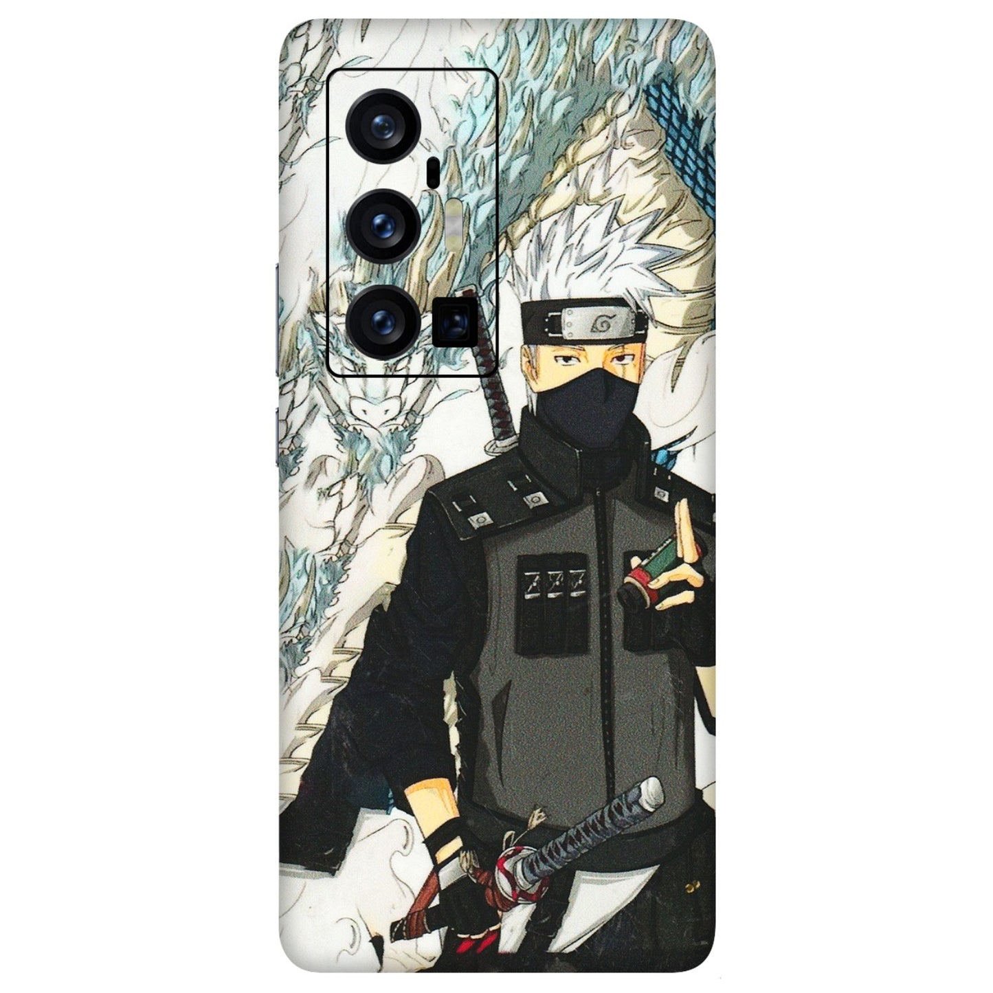 VIVO Z/V/X/T/U/S Series Phone Skins (All Models) - Kakashi Hatake Naruto Anime - 3D Embossed Finish (L-46) Vivo X70 Pro Plus (5G)