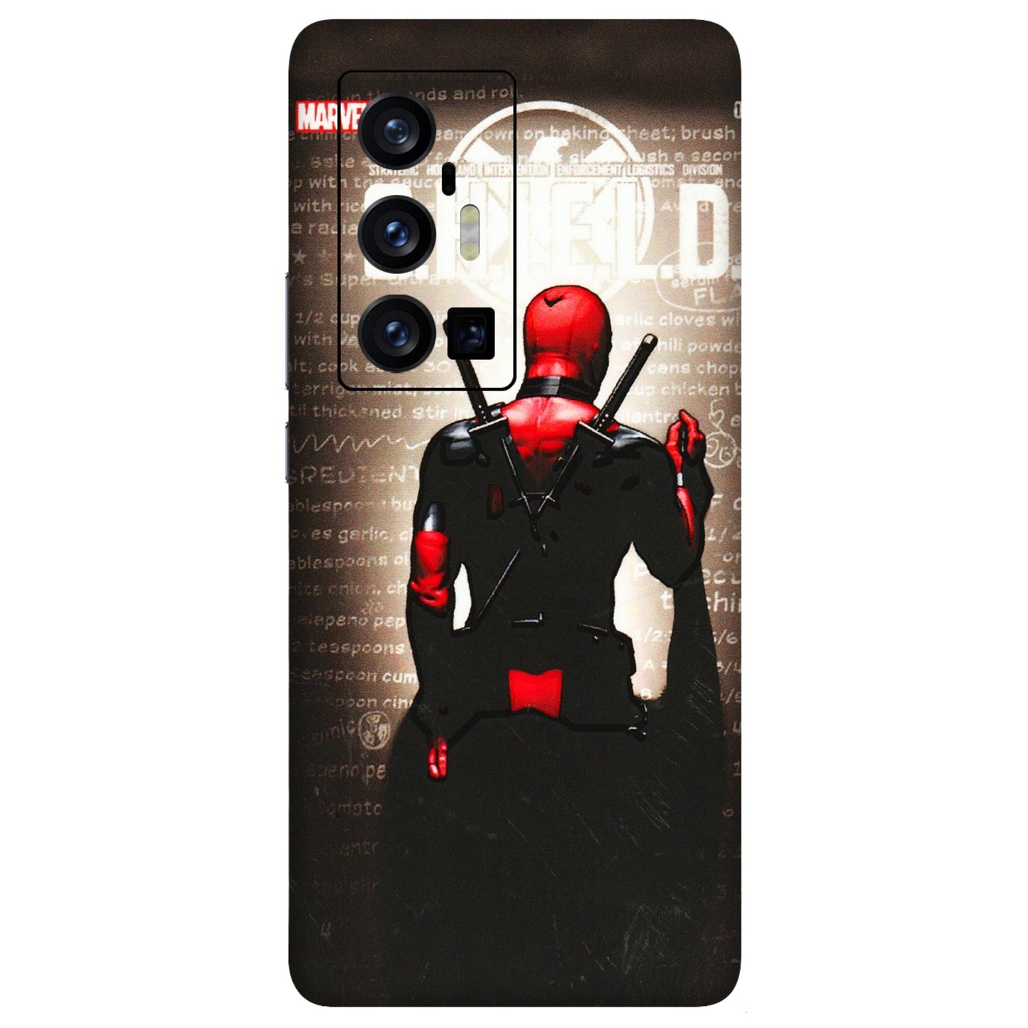 VIVO Z/V/X/T/U/S Series Phone Skins (All Models) - Deadpool - 3D Embossed Finish (L-56) Vivo X70 Pro Plus (5G)