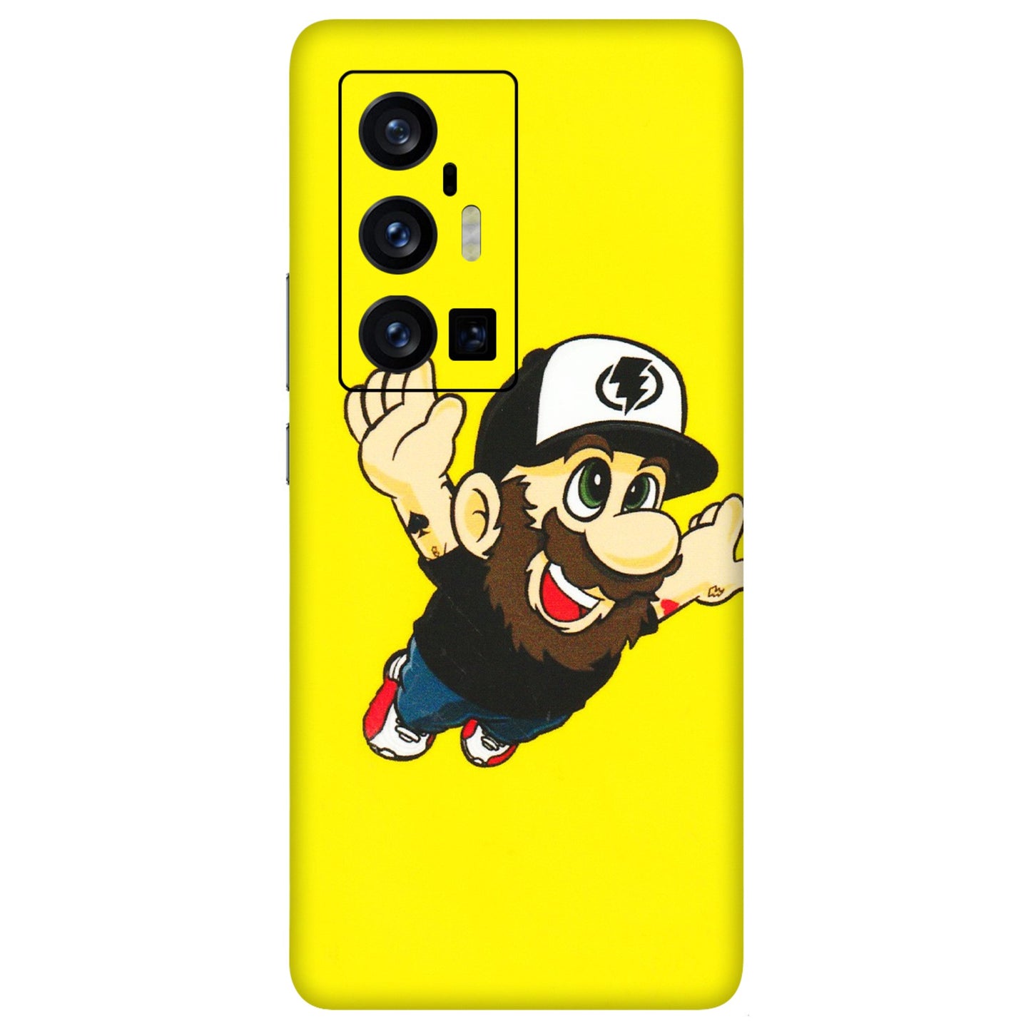 VIVO Z/V/X/T/U/S Series Phone Skins (All Models) - Flying Beardo - 3D Embossed Finish (L-60) Vivo X70 Pro Plus (5G)