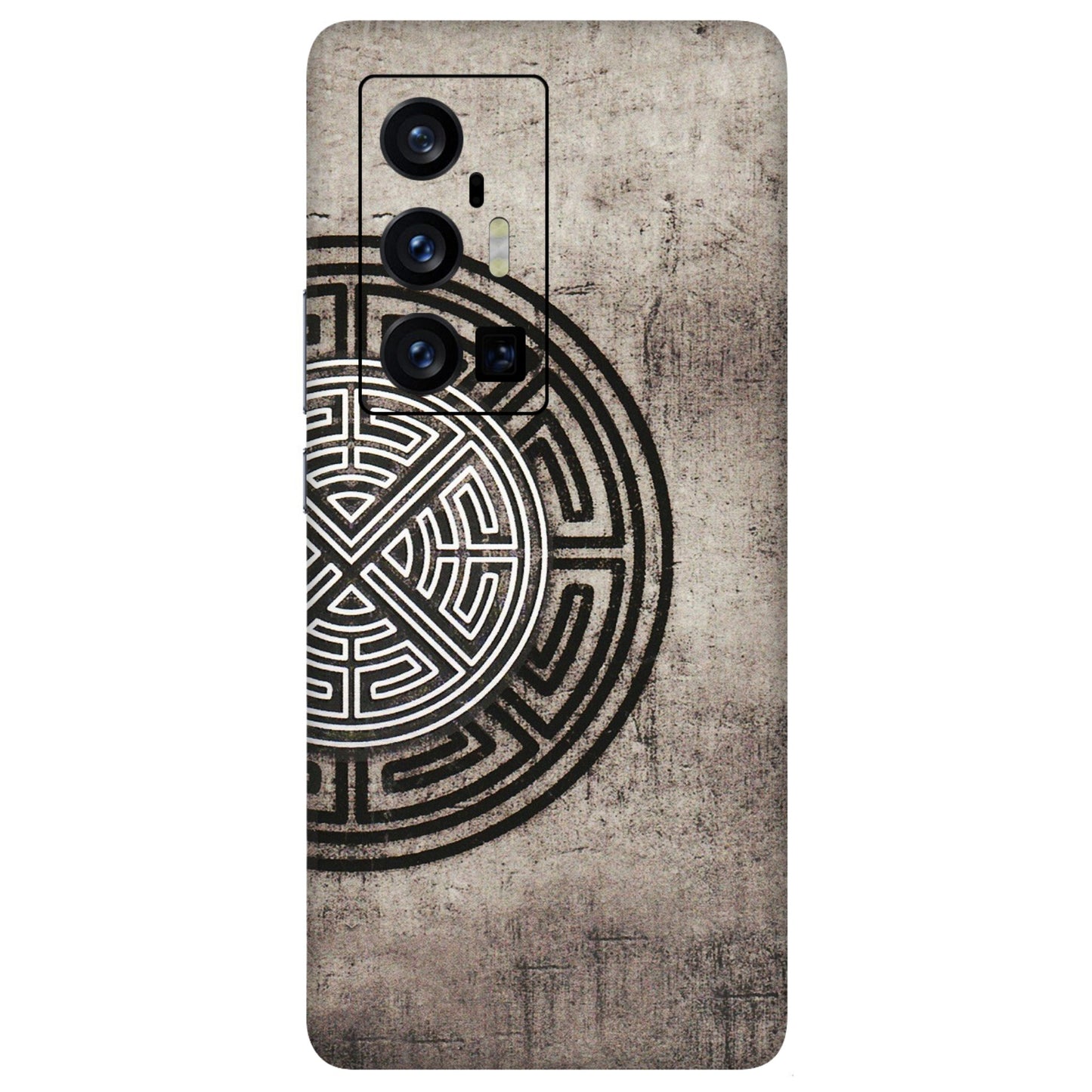VIVO Z/V/X/T/U/S Series Phone Skins (All Models) - Mysterious Circular Design - 3D Embossed Finish (L-63) Vivo X70 Pro Plus (5G)